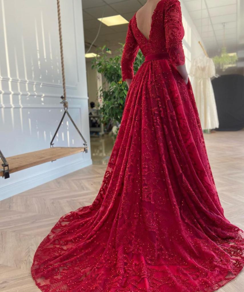 Alizarin Bloom Gown - Image 6