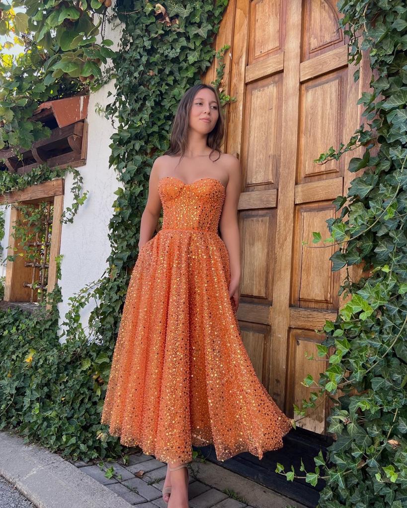 Amelia Sunrise Midi Dress