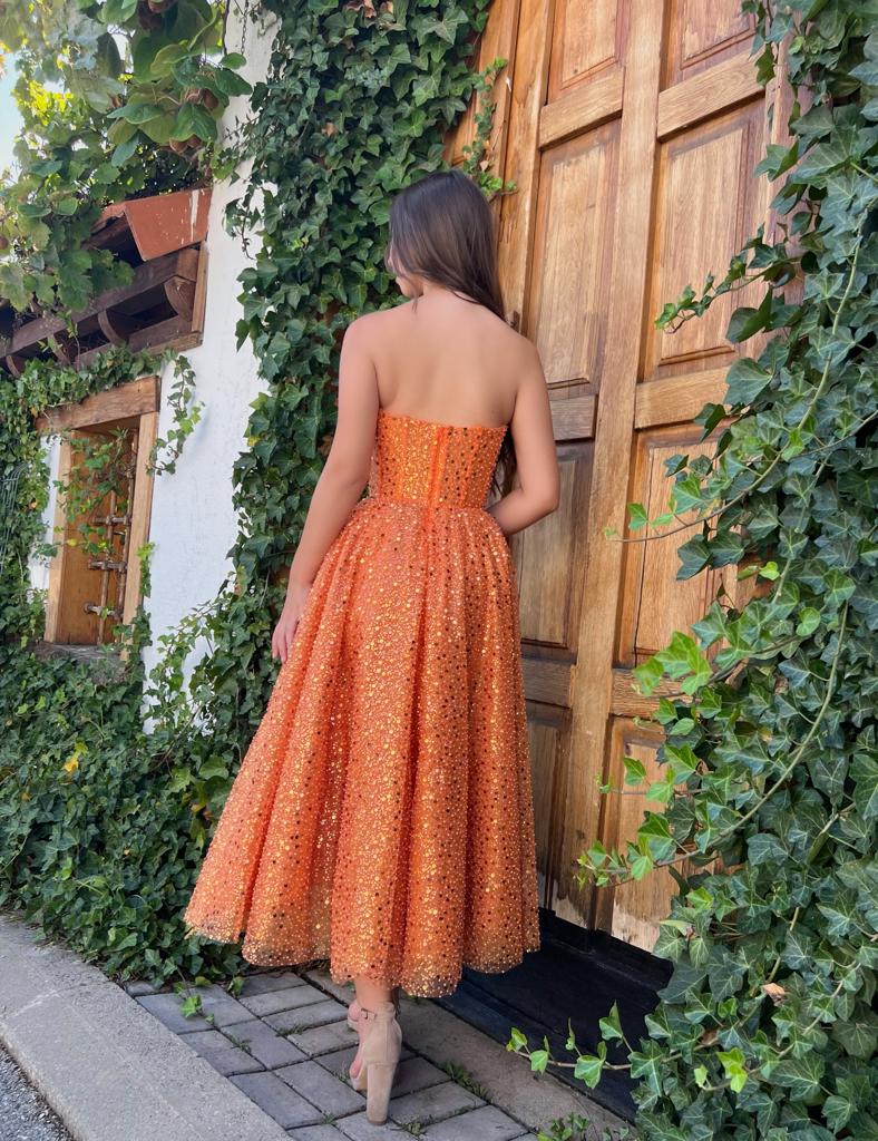 Amelia Sunrise Midi Dress - Image 4