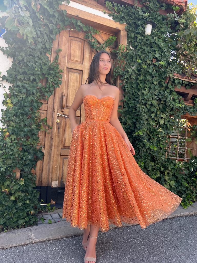 Amelia Sunrise Midi Dress - Image 5