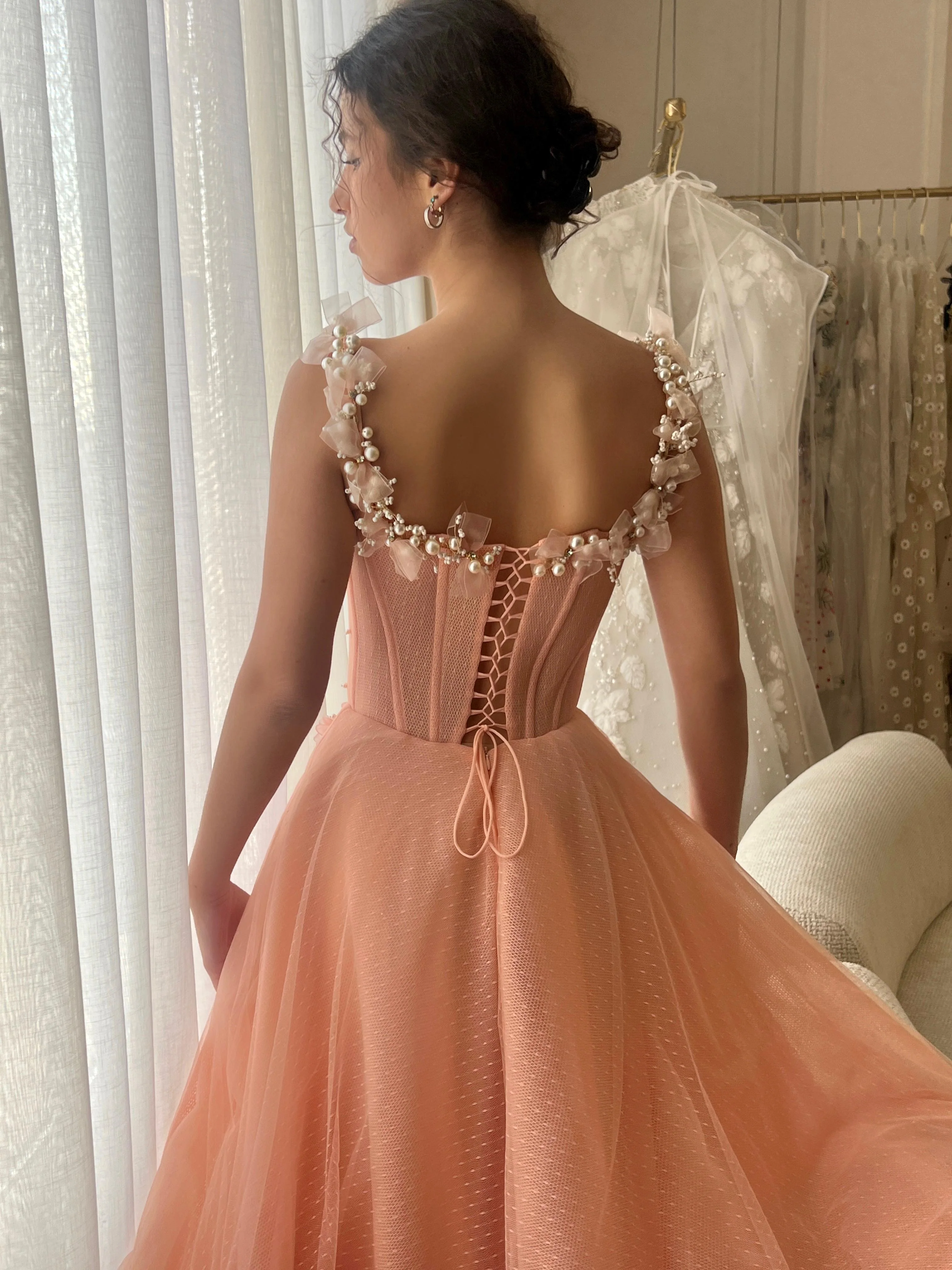 Apricot Princess Gown - Image 4
