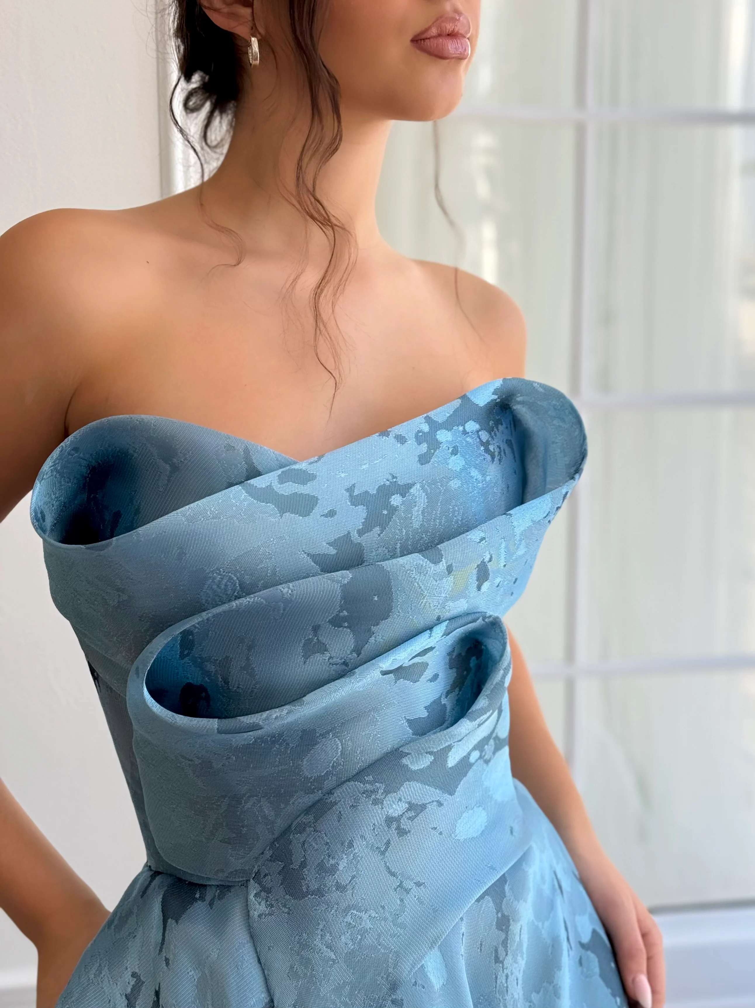 Azure Waterfall Gown - Image 3