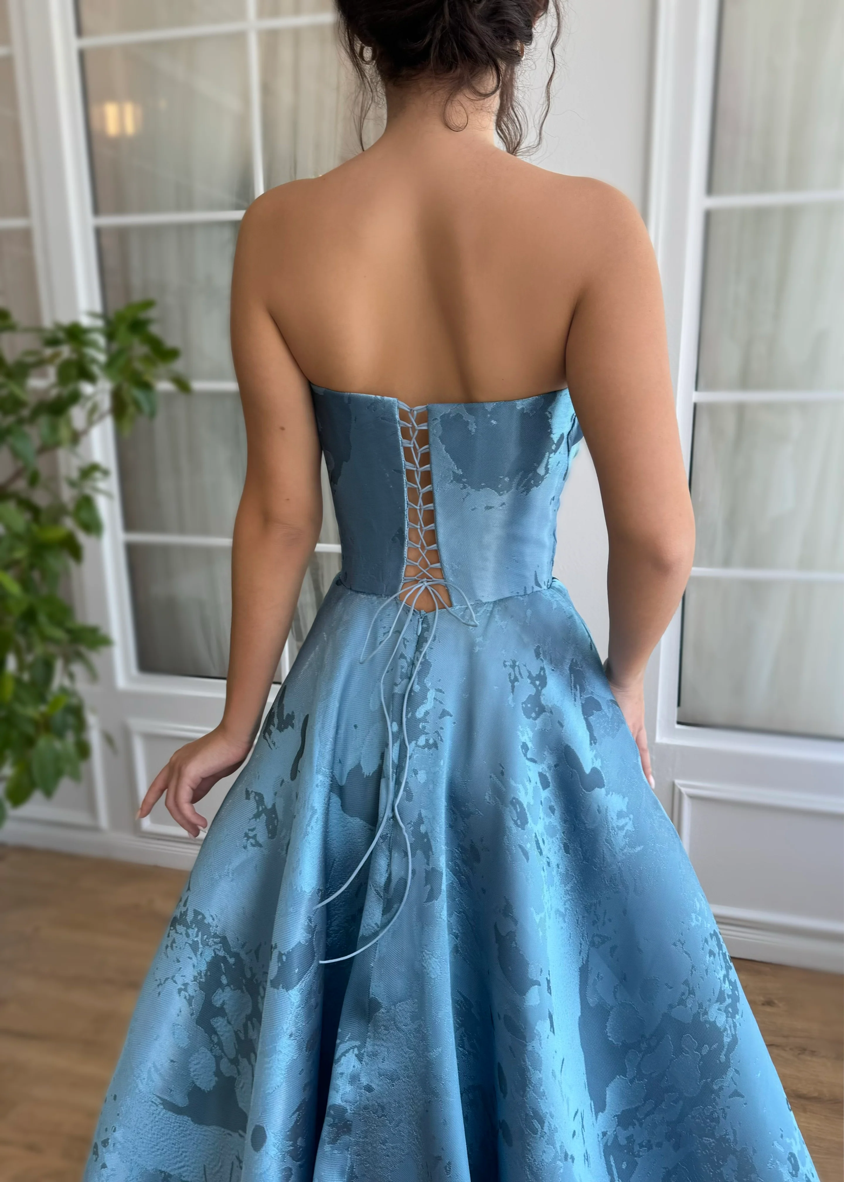 Azure Waterfall Gown - Image 6