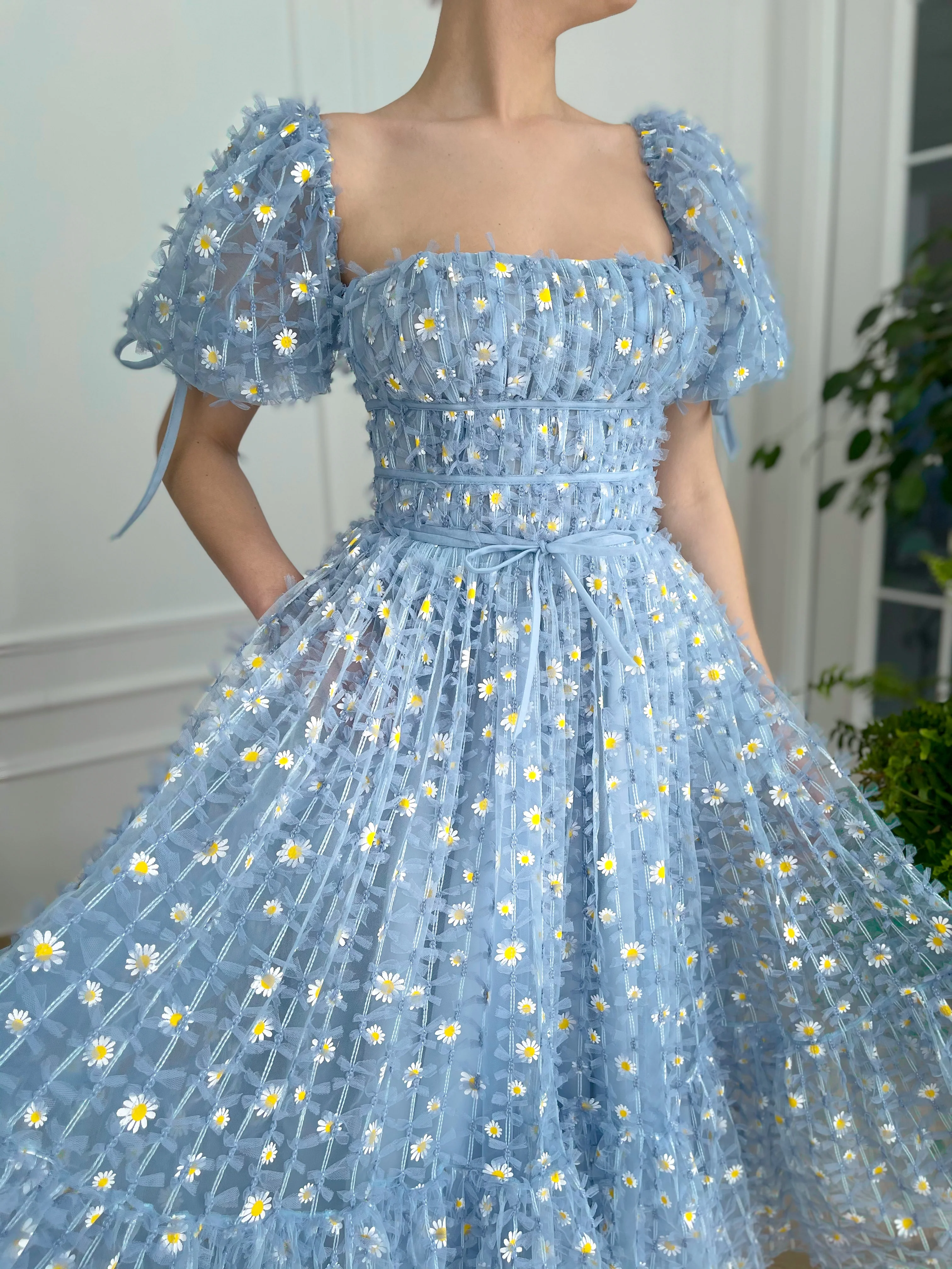 Baby Blue Daisy Dress - Image 5