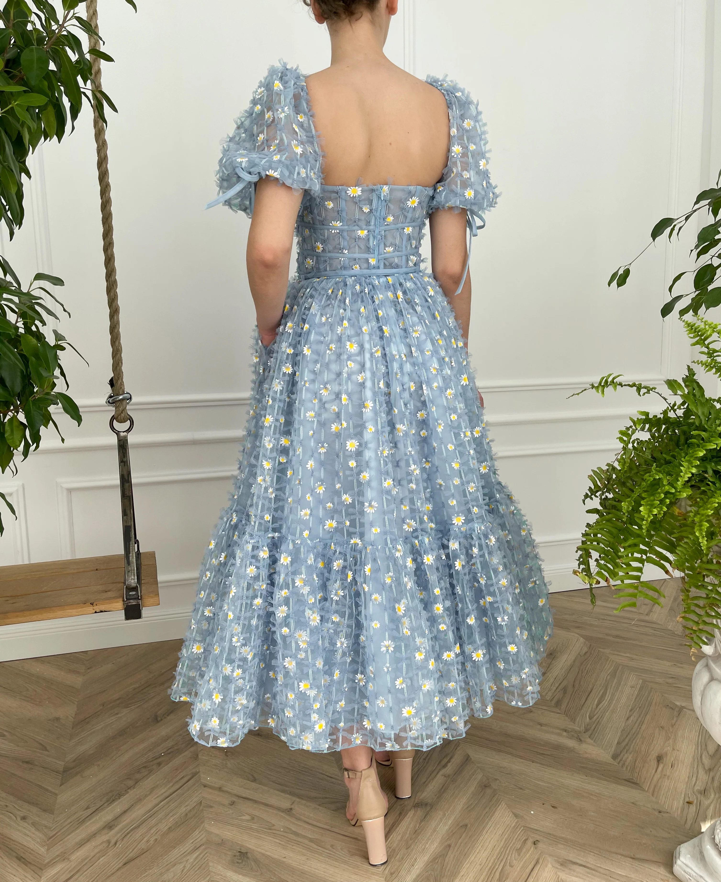 Baby Blue Daisy Dress - Image 7
