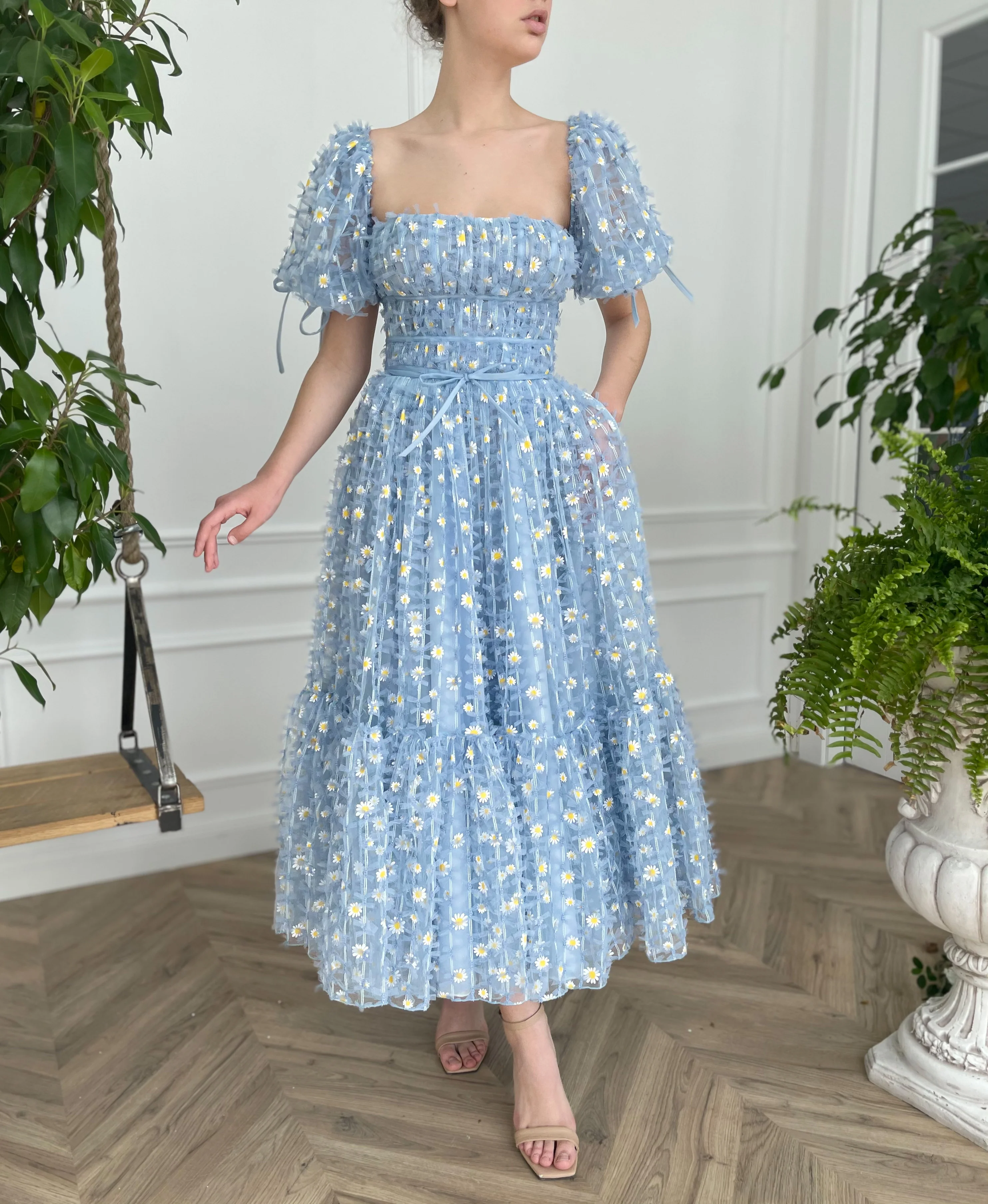 Baby Blue Daisy Dress - Image 8