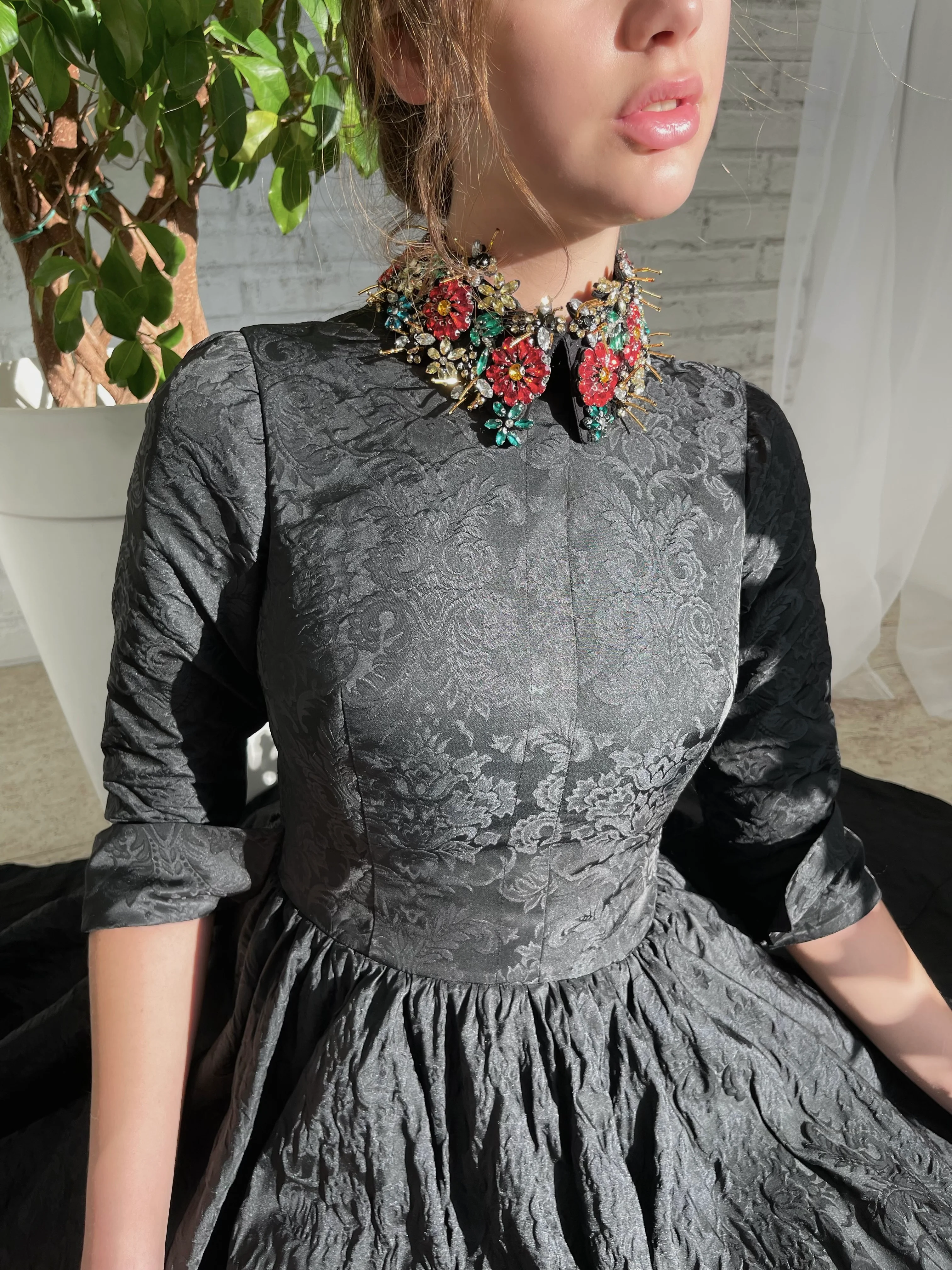 Bejeweled Sable Dress - Image 2