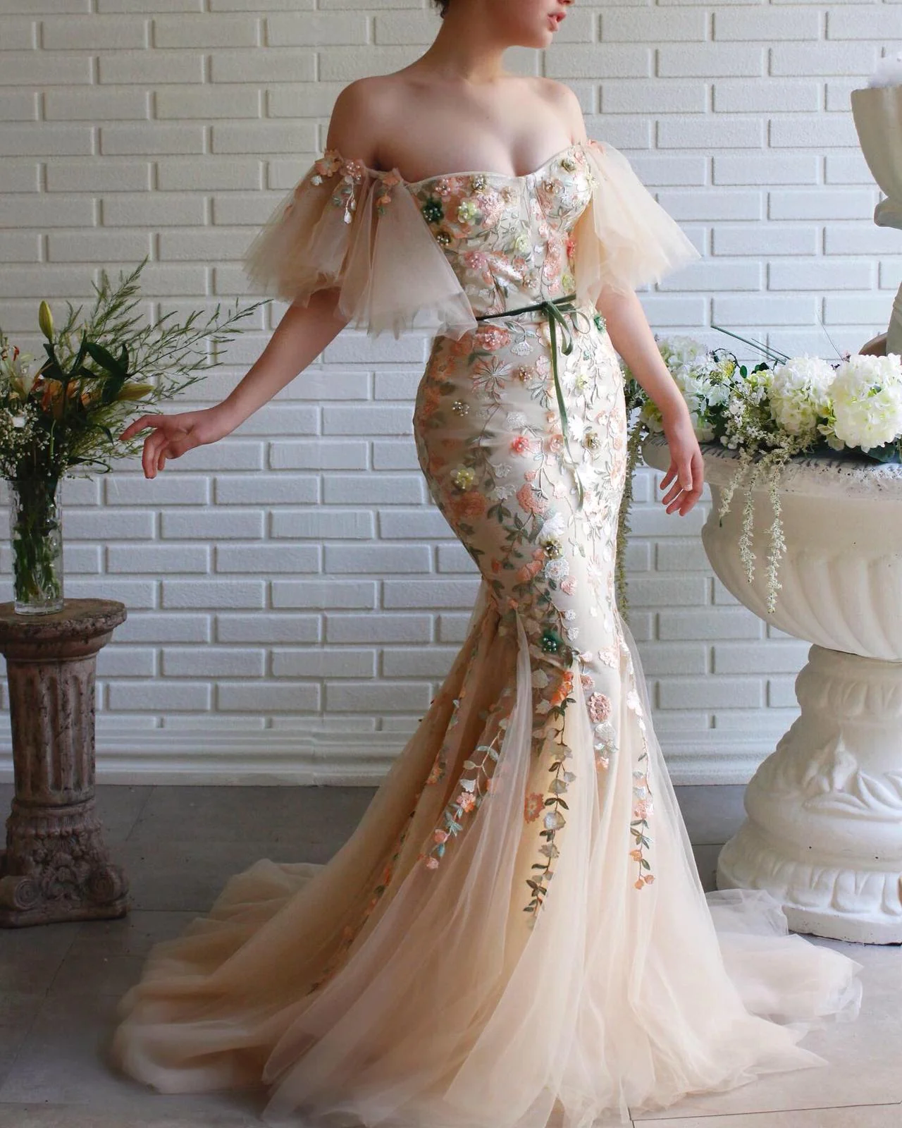 Blossom Essence Mermaid Teuta Matoshi Dress - Image 2