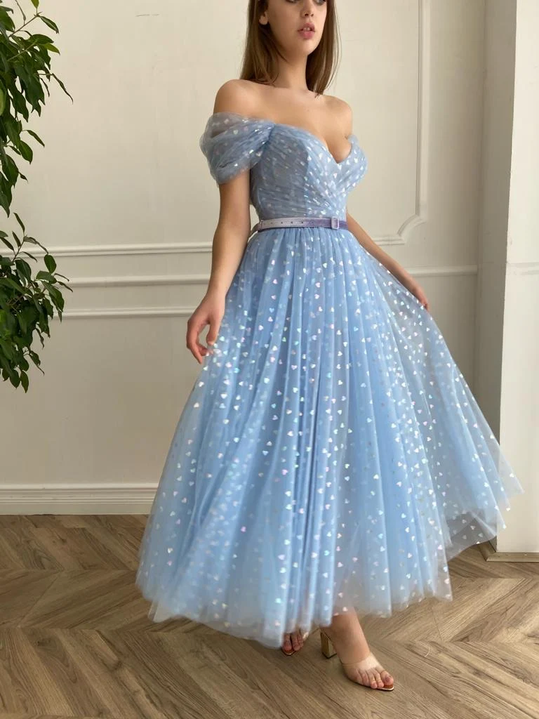 Blue Hearty Dress - Image 11