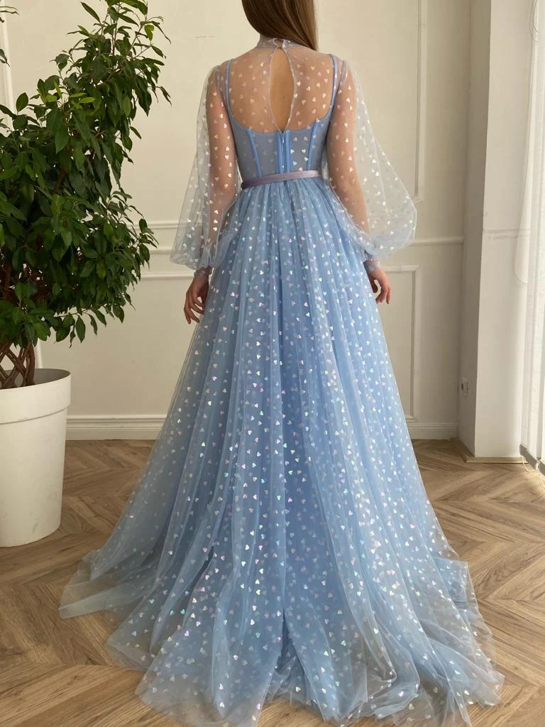 Blue Hearty Gown - Image 5