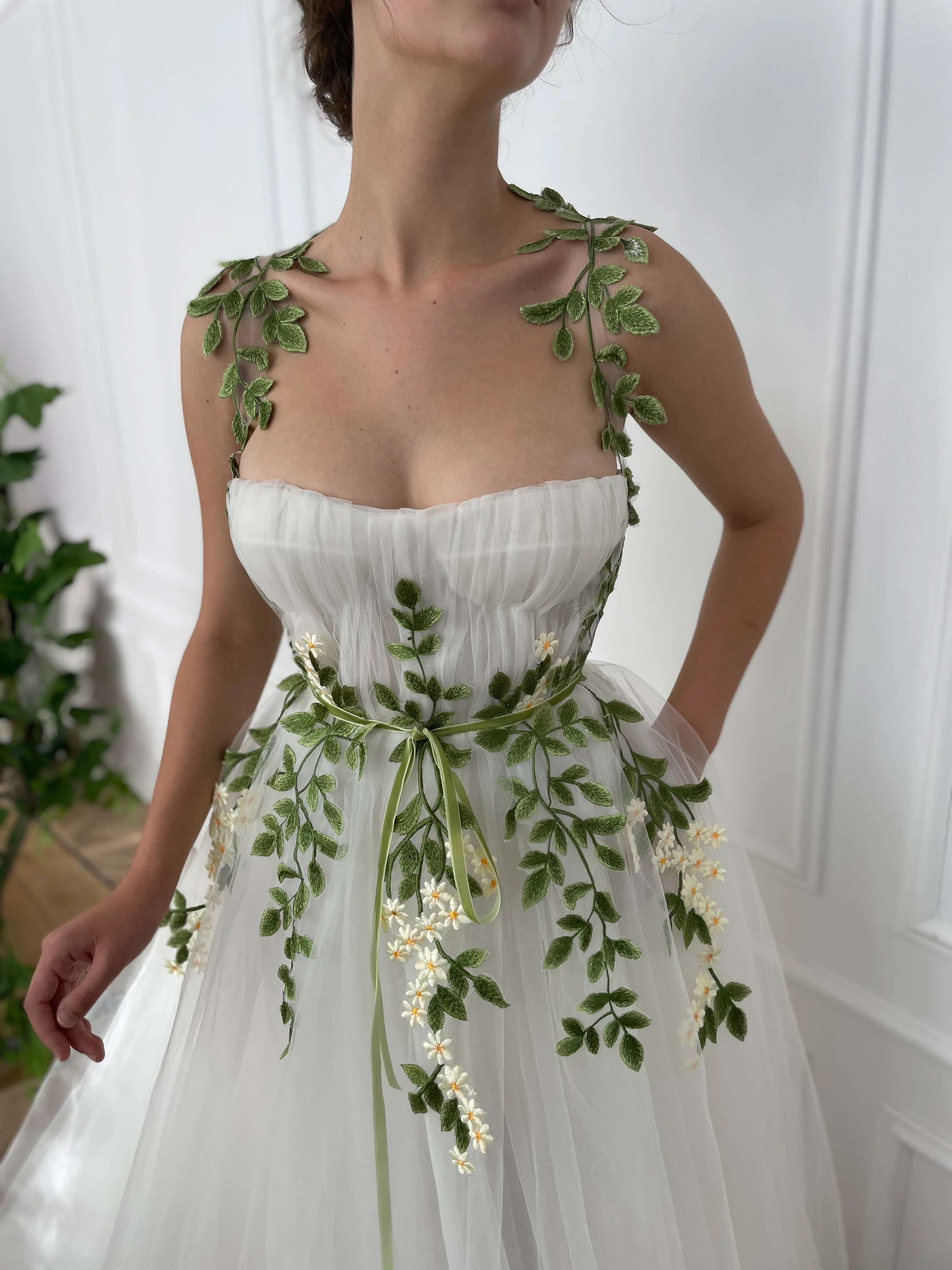 Cascading Ivy Ball Gown