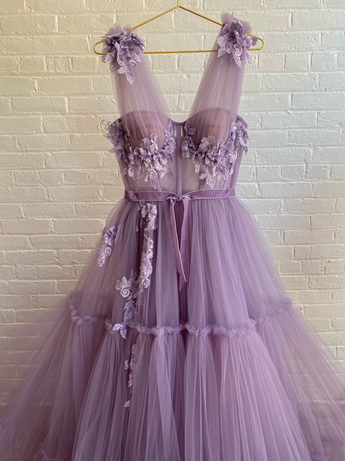 Charming Violet Gown - Image 4