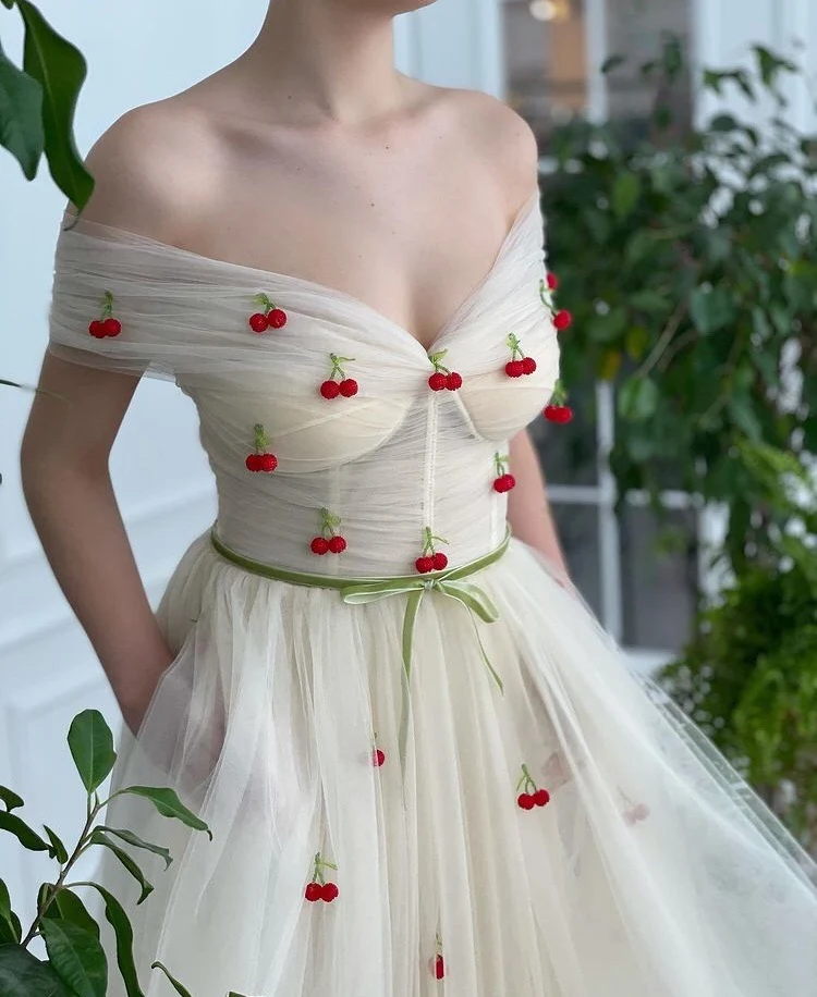 Cherry Ivory Dress - Image 4