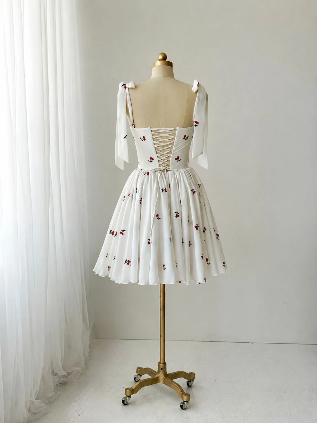 Cherry Summer Mini Dress - Image 4
