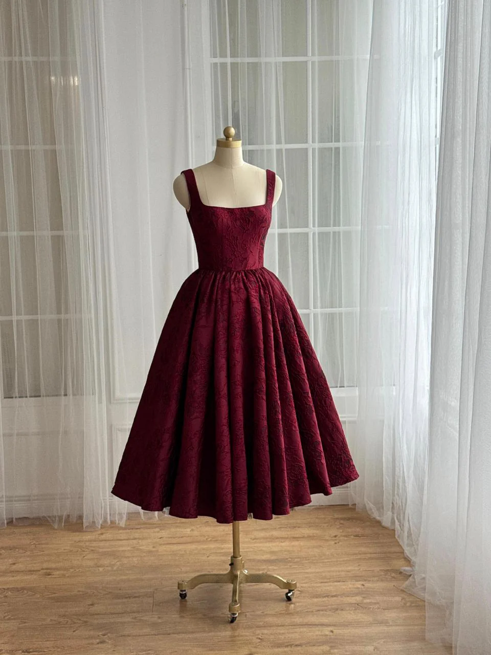 Cranberry Midi Dress