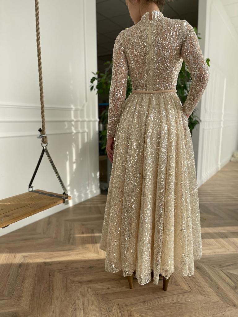 Creamy Sparkle Dress - Image 6