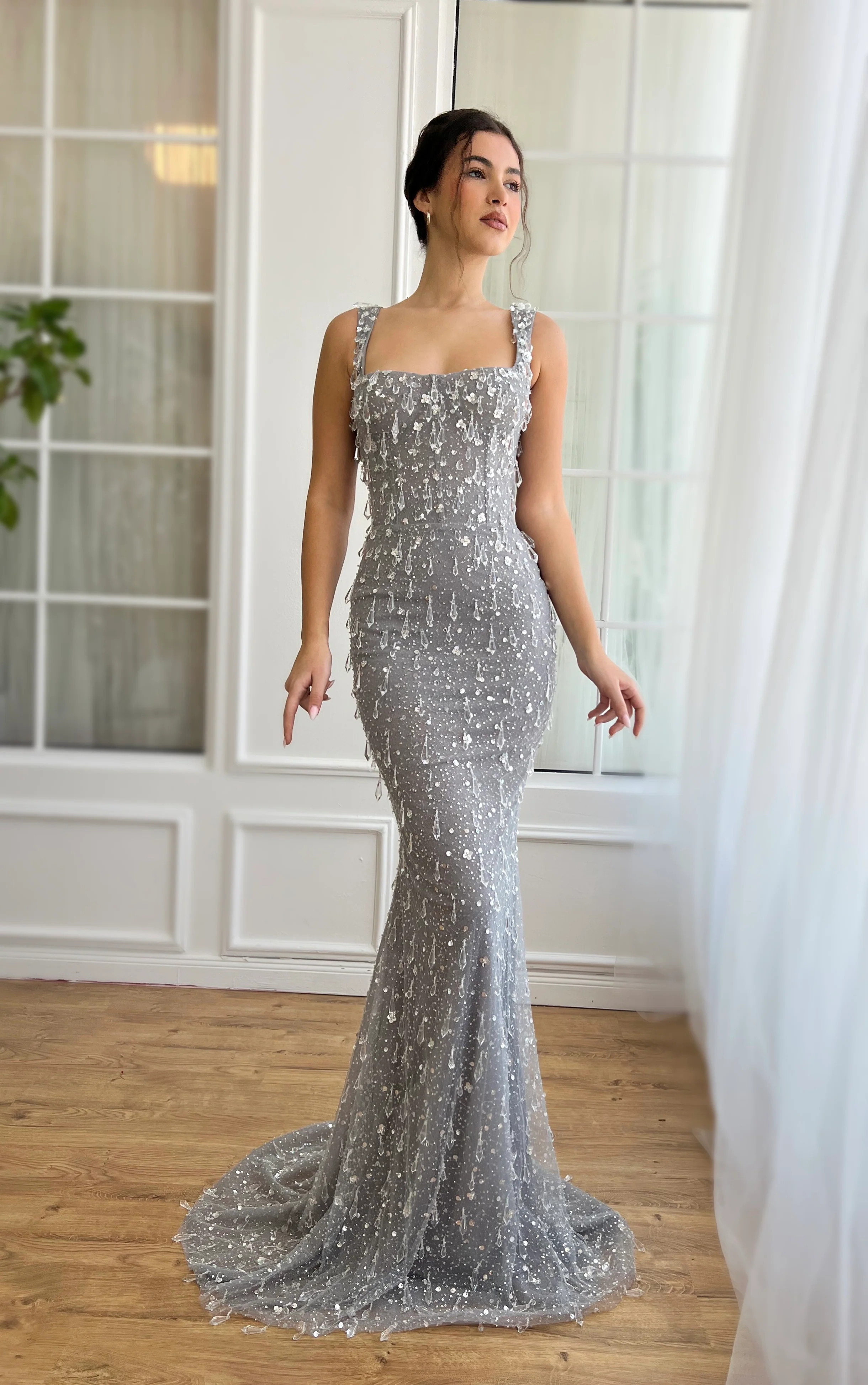 Crystal Cascade Mermaid Dress - Image 2