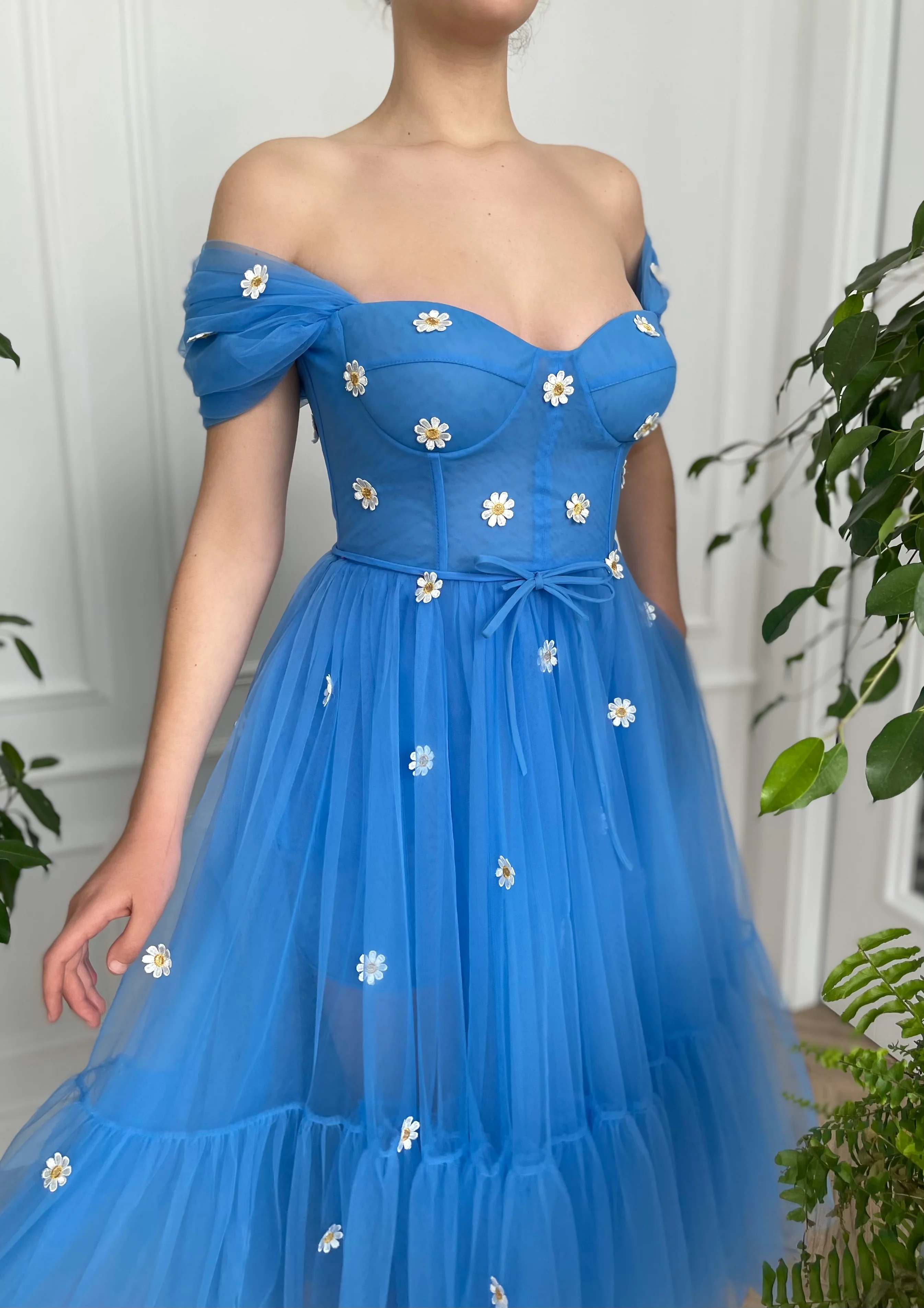 Daises Skies Ruffle Dress - Image 2