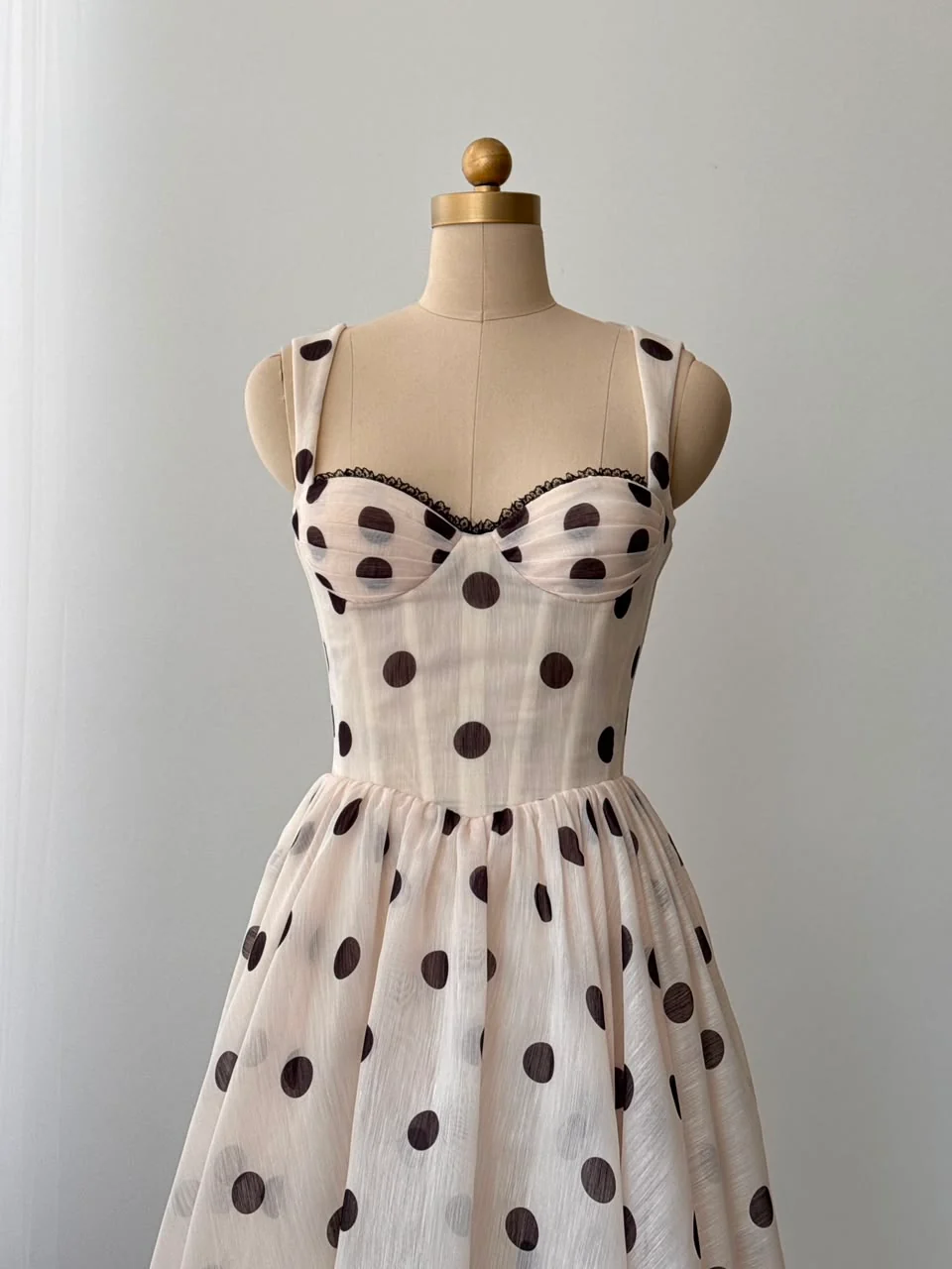 Dolce Polka Midi Dress - Image 2
