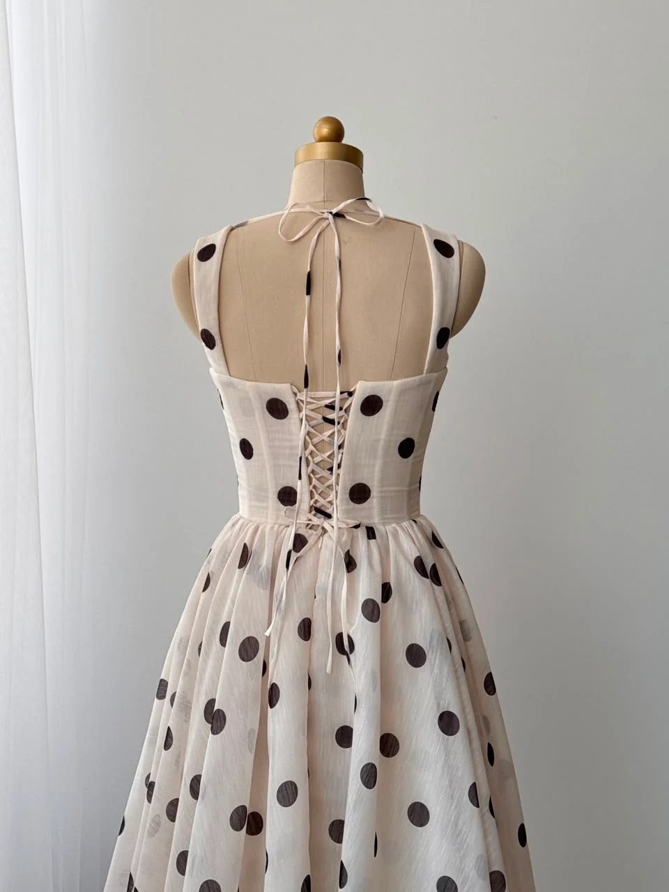 Dolce Polka Midi Dress - Image 3