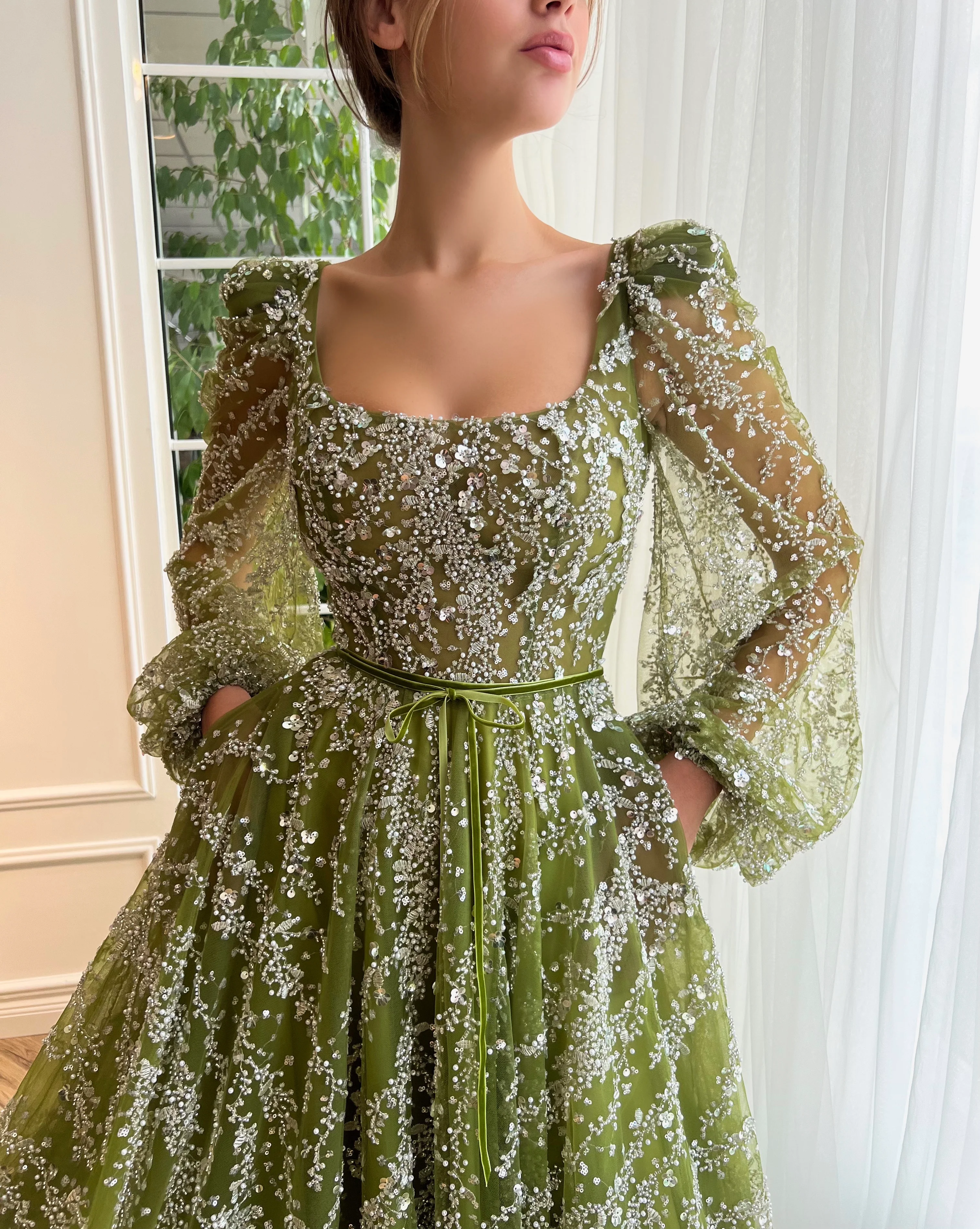 Evergreen Iris Gown - Image 3