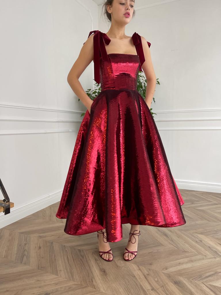 Forever Carmine Dress - Image 3