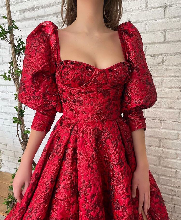 Garnet Garden Gown - Image 3