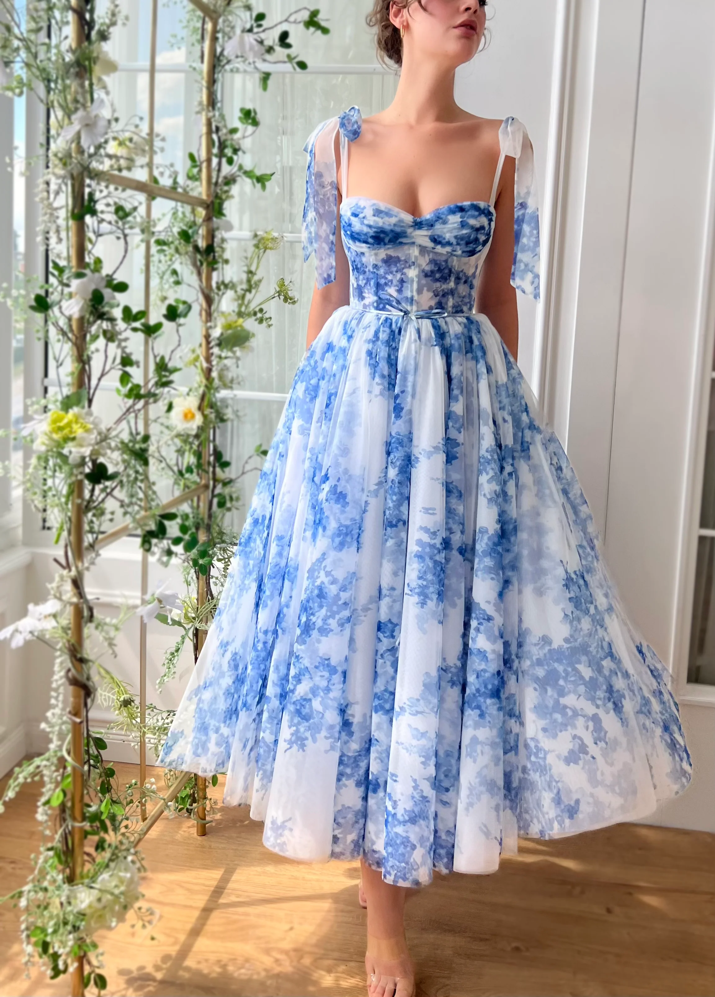 Indigo Sky Midi Dress - Image 2