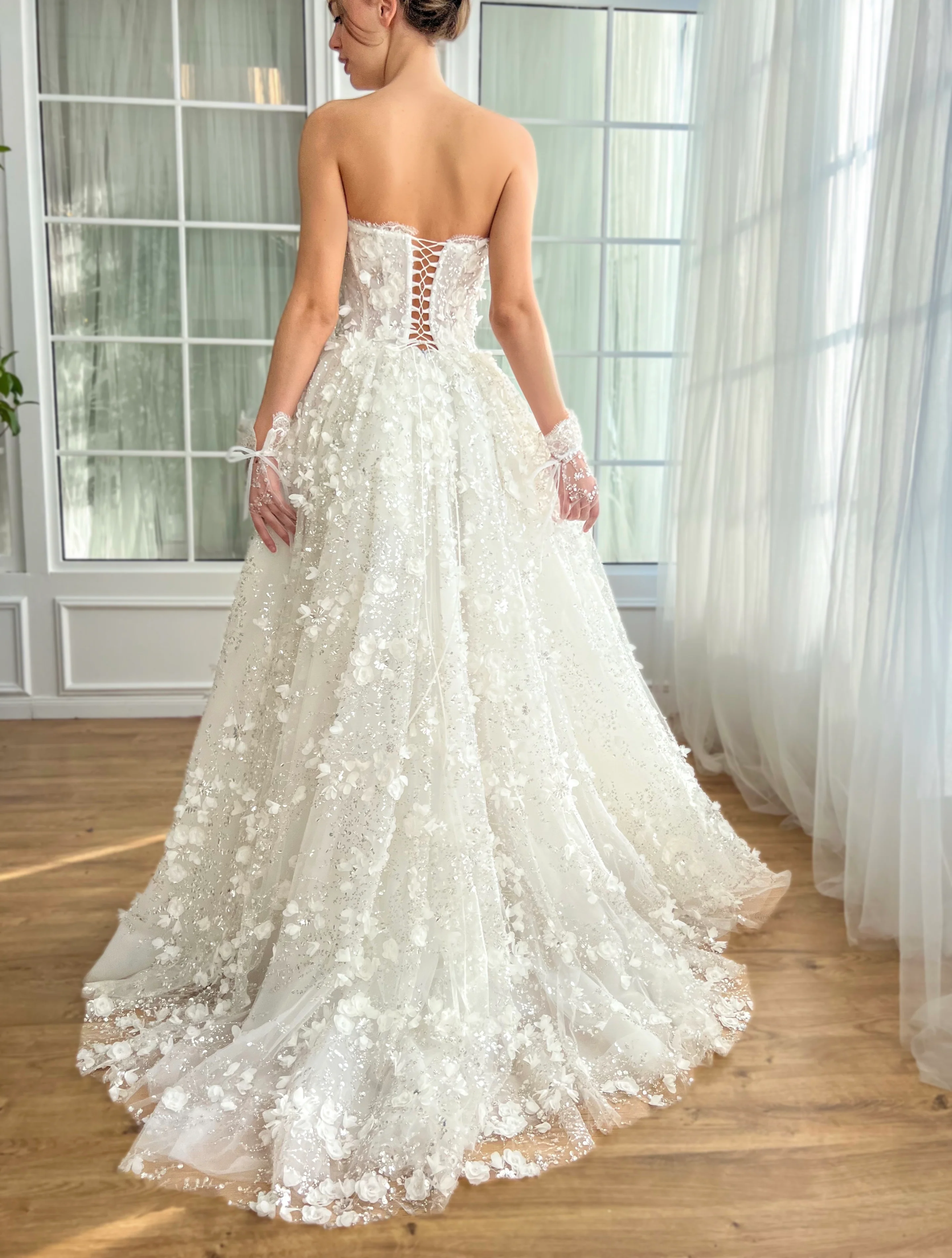 Jasmine Ivory Lace Gown - Image 3
