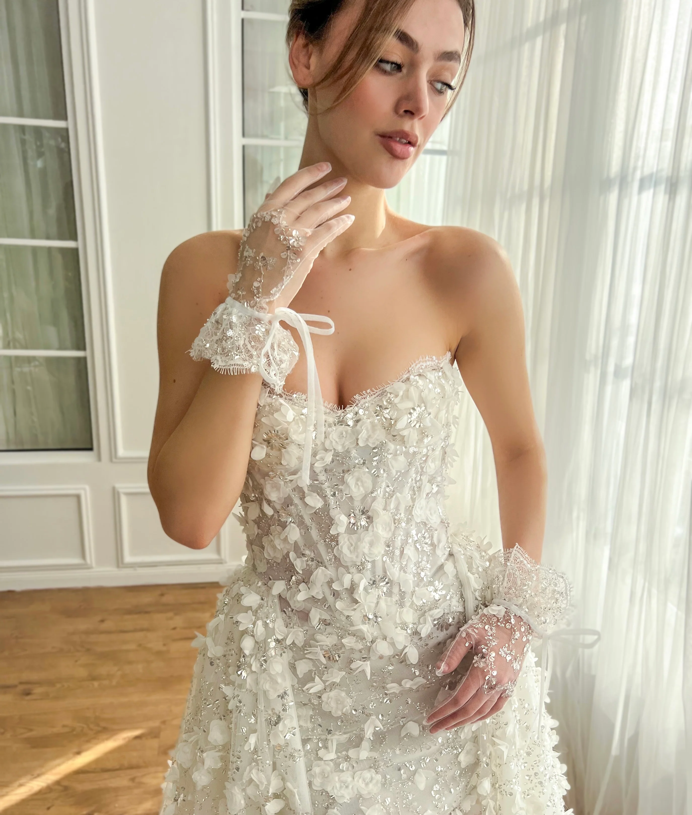 Jasmine Ivory Lace Gown - Image 5