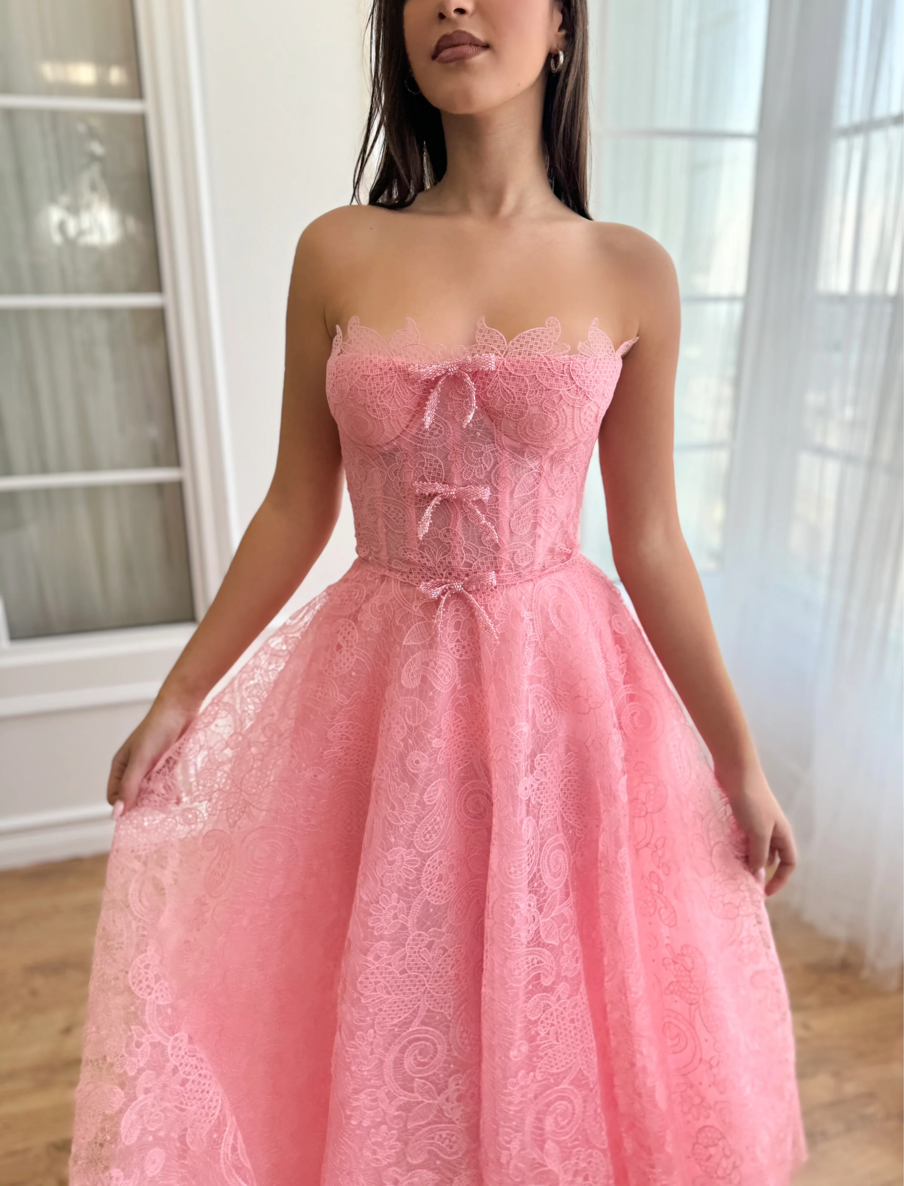 Joséphine Bows Midi Dress - Image 3