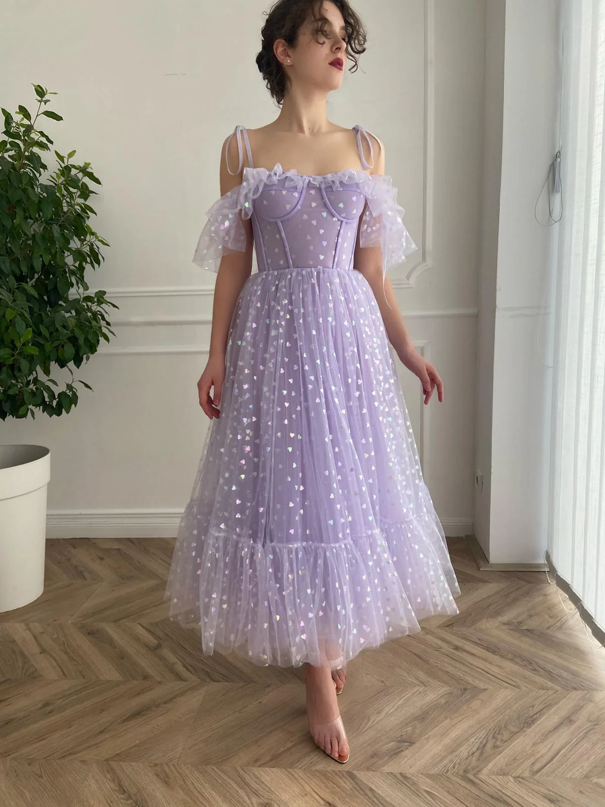 Lavender Hearty Dress - Image 13
