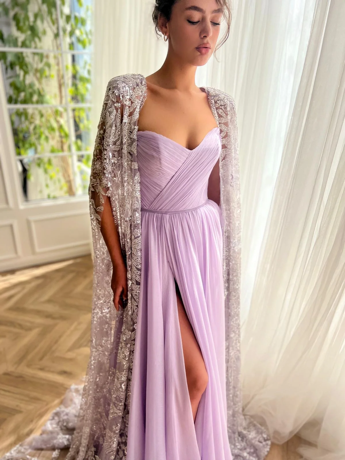 Lavender Regalia Cascade Gown - Image 2