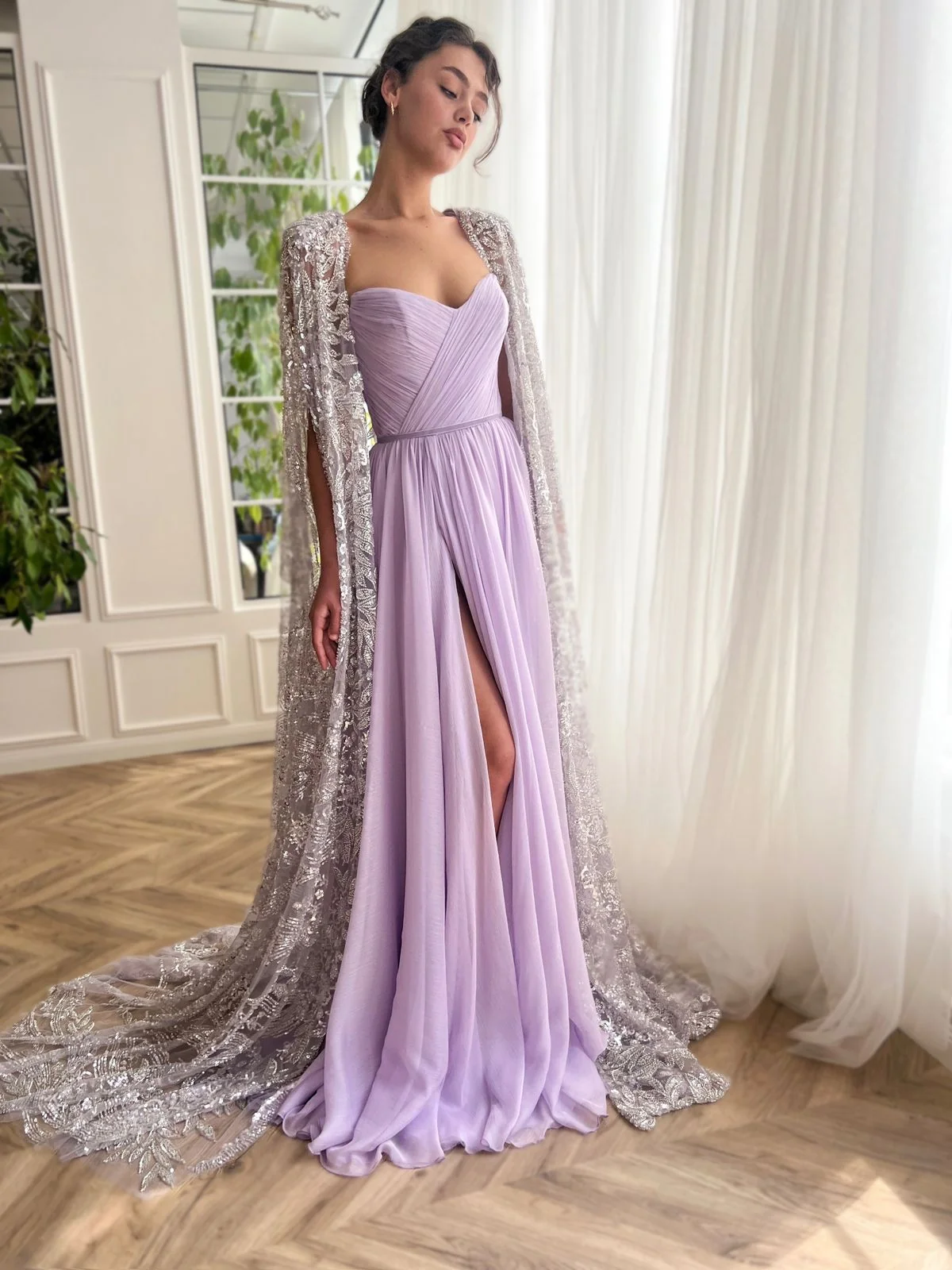 Lavender Regalia Cascade Gown - Image 6