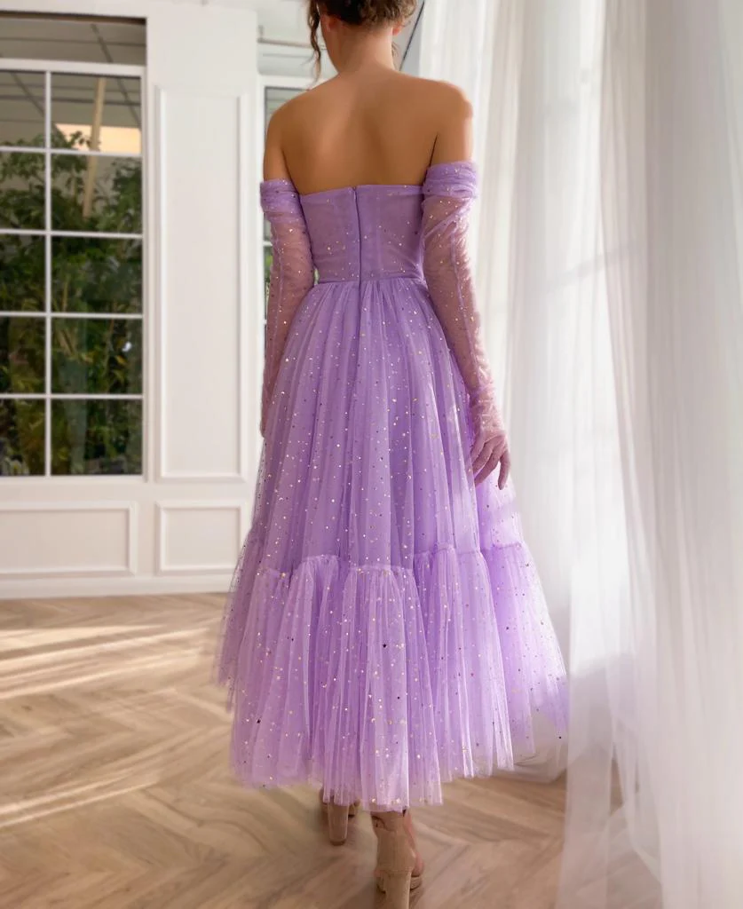 Lilac Lullaby Midi Dress - Image 4