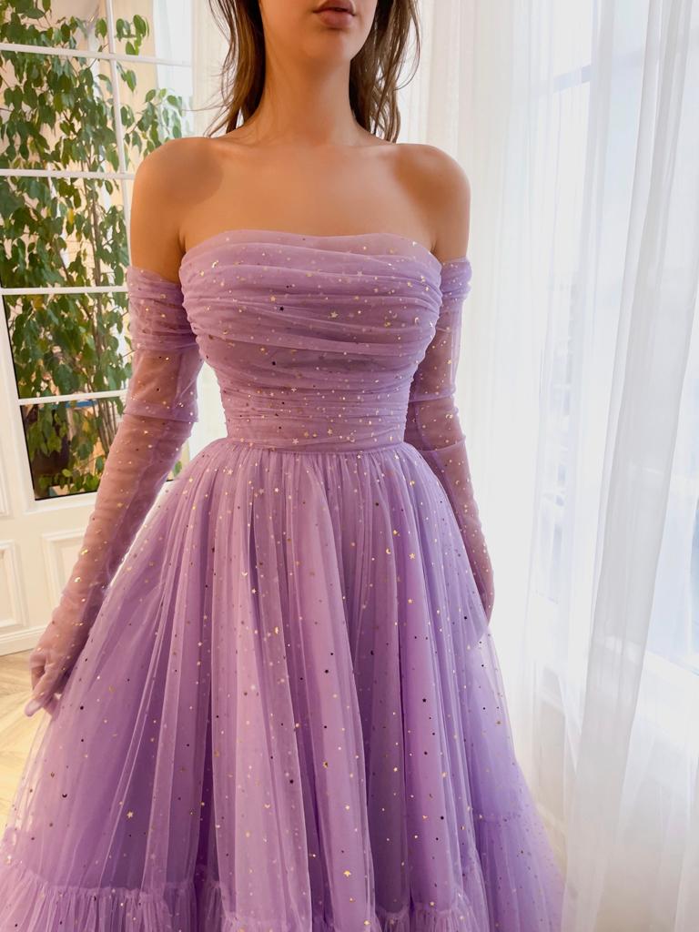 Lilac Lullaby Midi Dress - Image 6