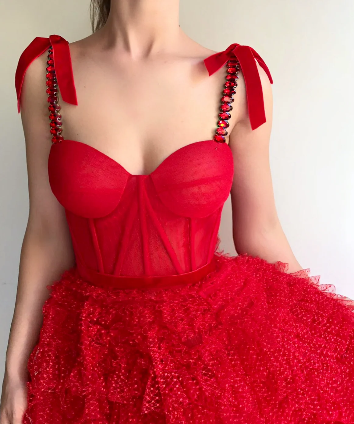Lovely Carmine Gown - Image 2