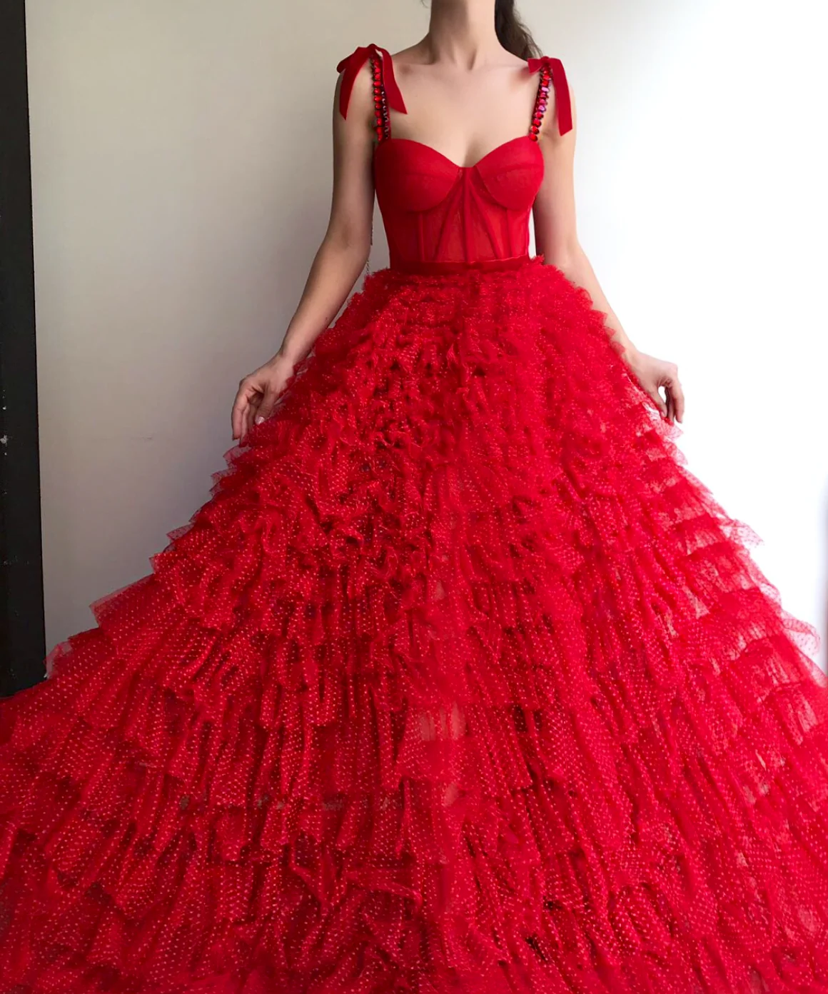 Lovely Carmine Gown - Image 3