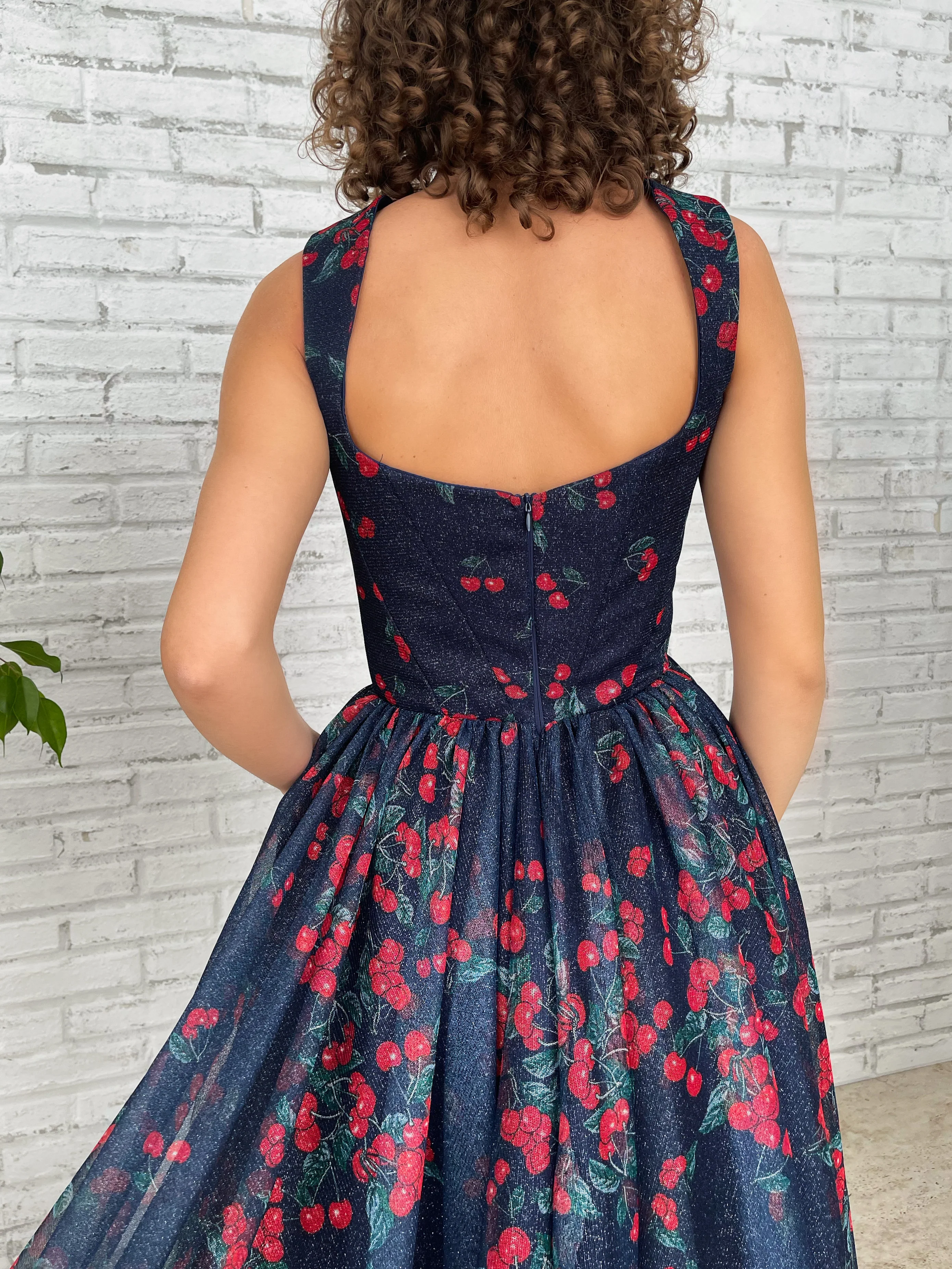 Midnight Cherry Dress - Image 5