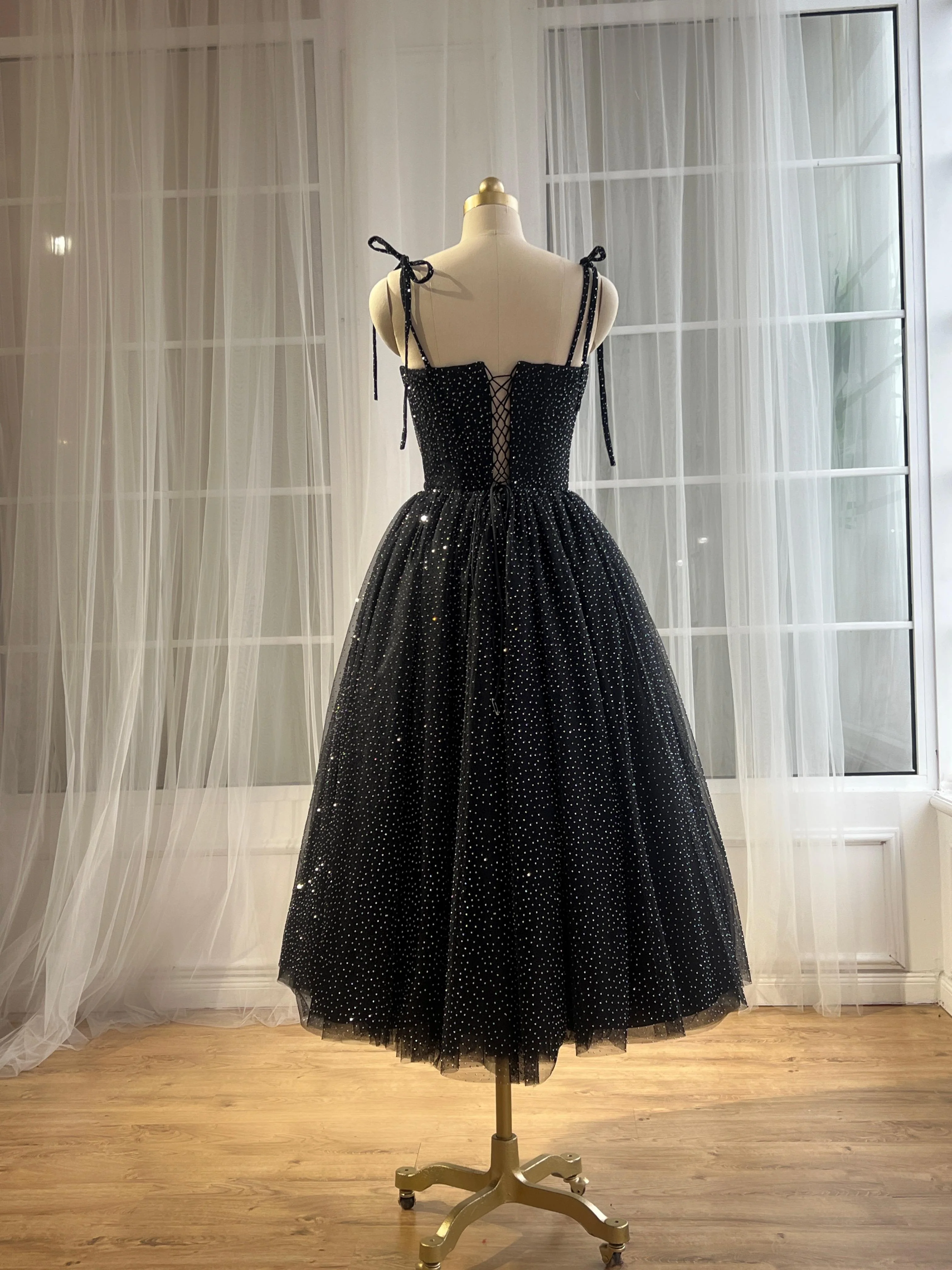 Midnight Crystal Midi Dress - Image 4