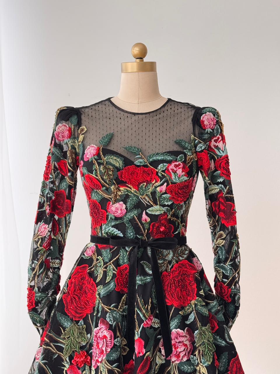 Midnight Rose Mini Dress - Image 2