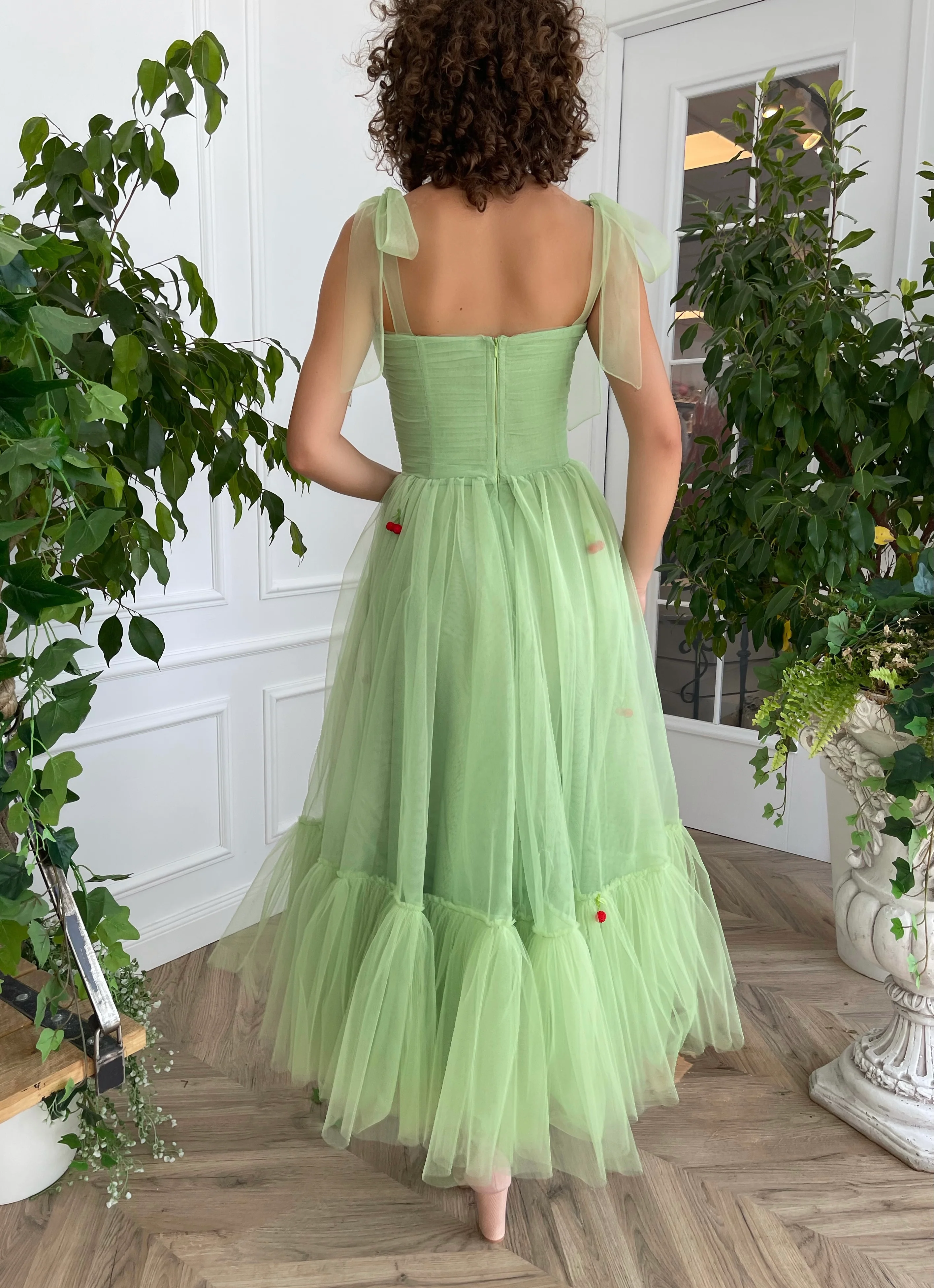 Mint Cherry Dress - Image 6
