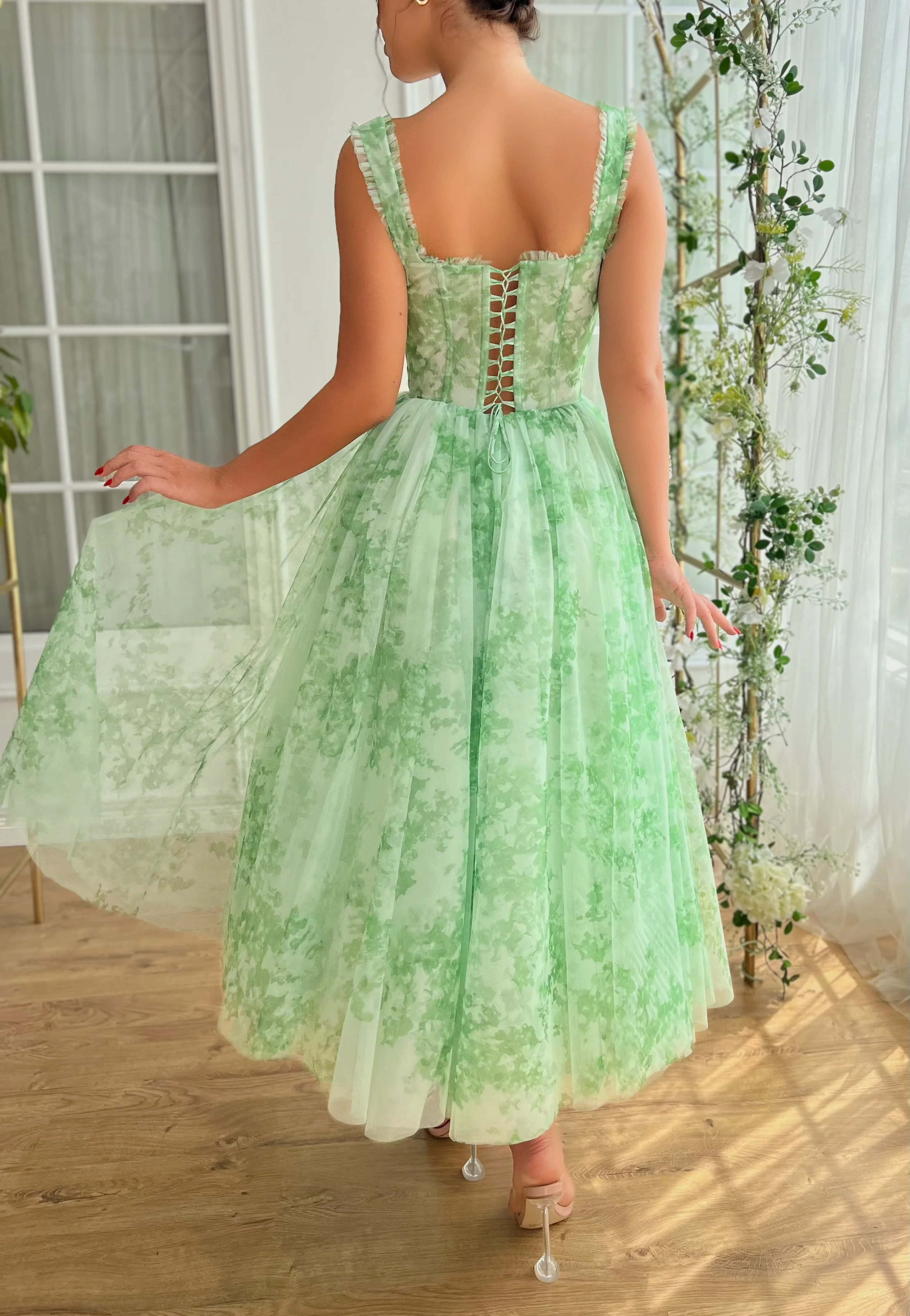 Mint Sky Midi Dress - Image 6
