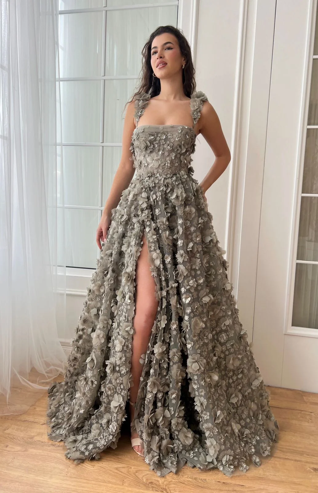Misty Petal Couture Gown - Image 2