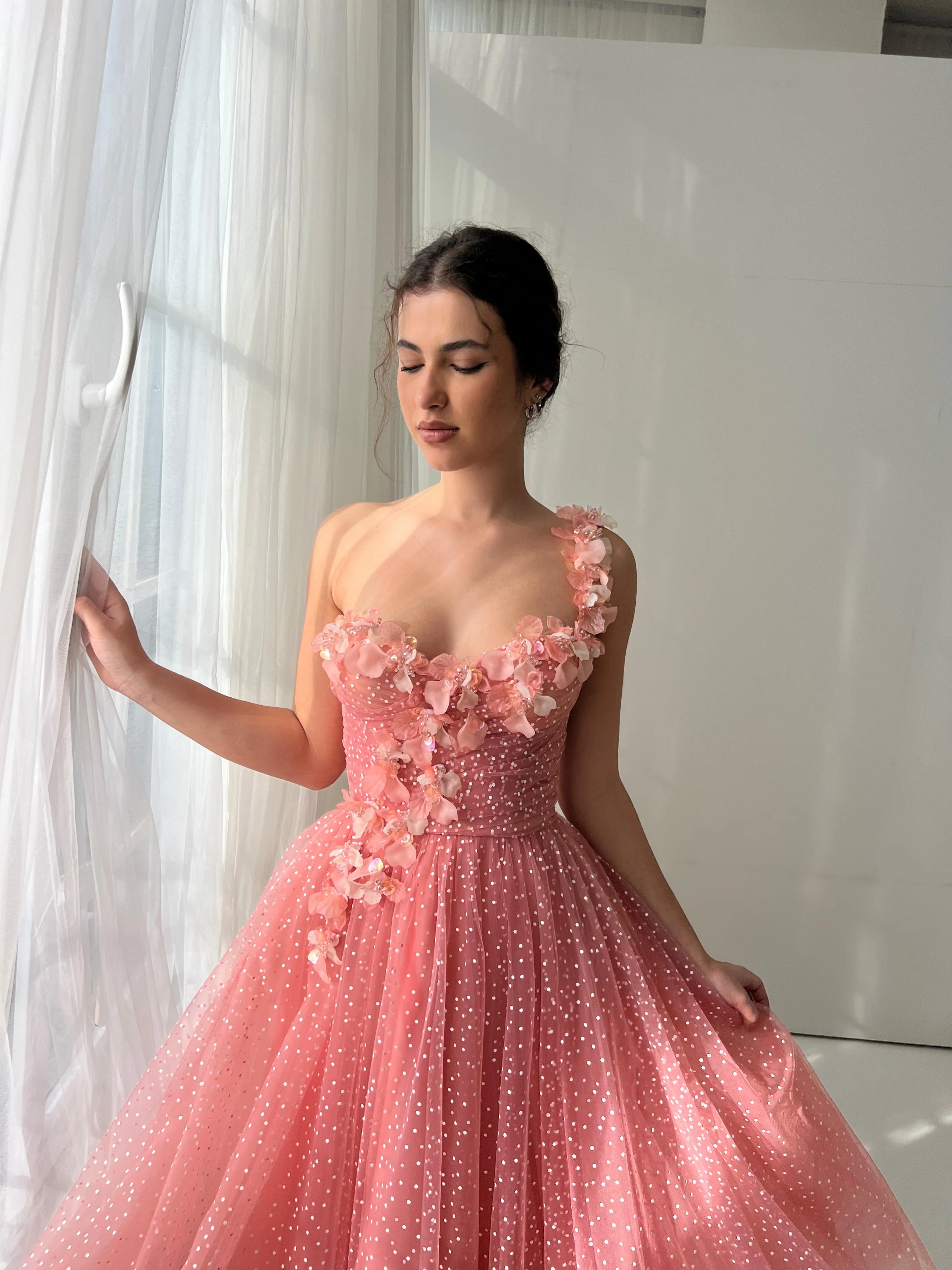Moon Petals Midi Dress