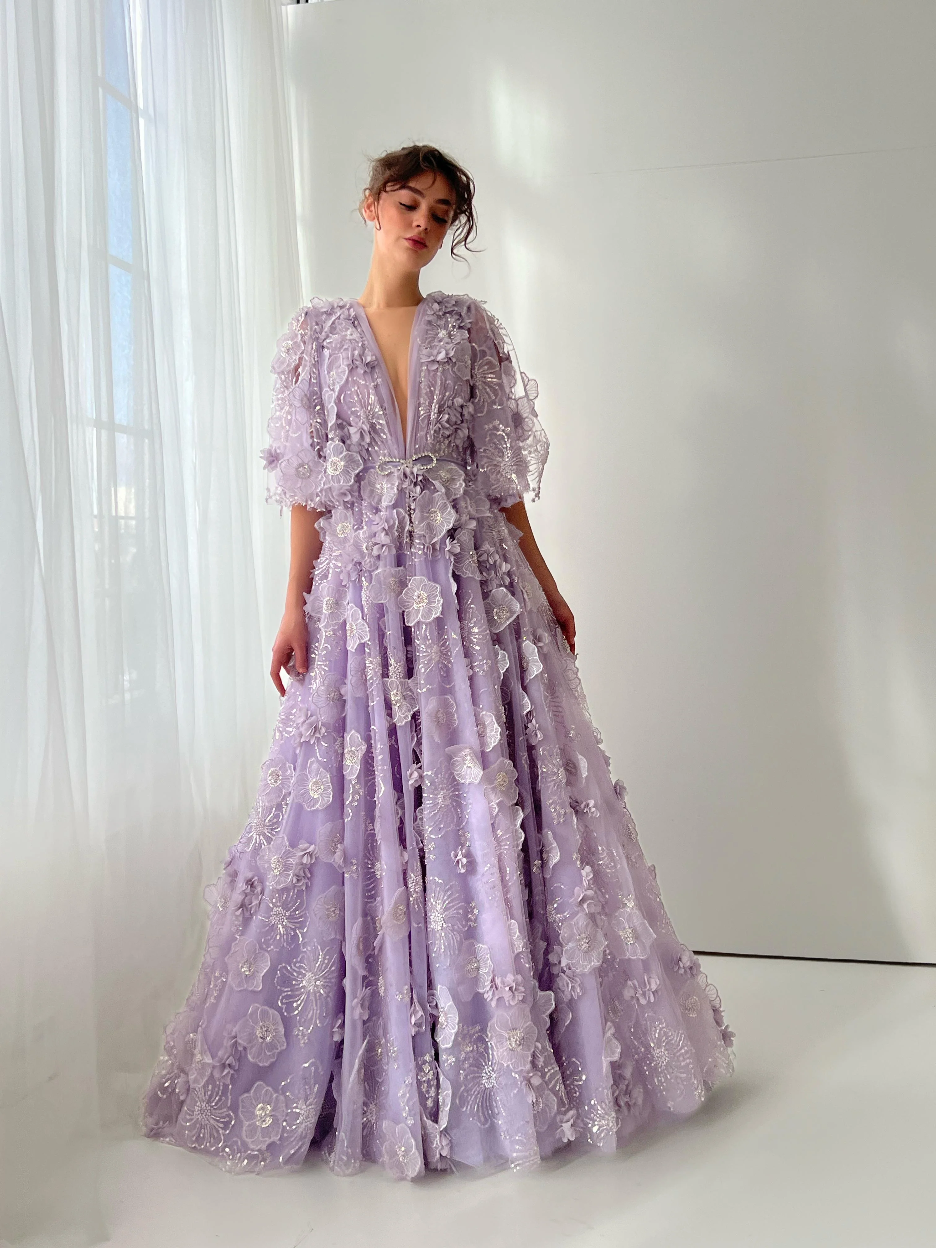 Periwinkle Magnolia Allure Gown - Image 5