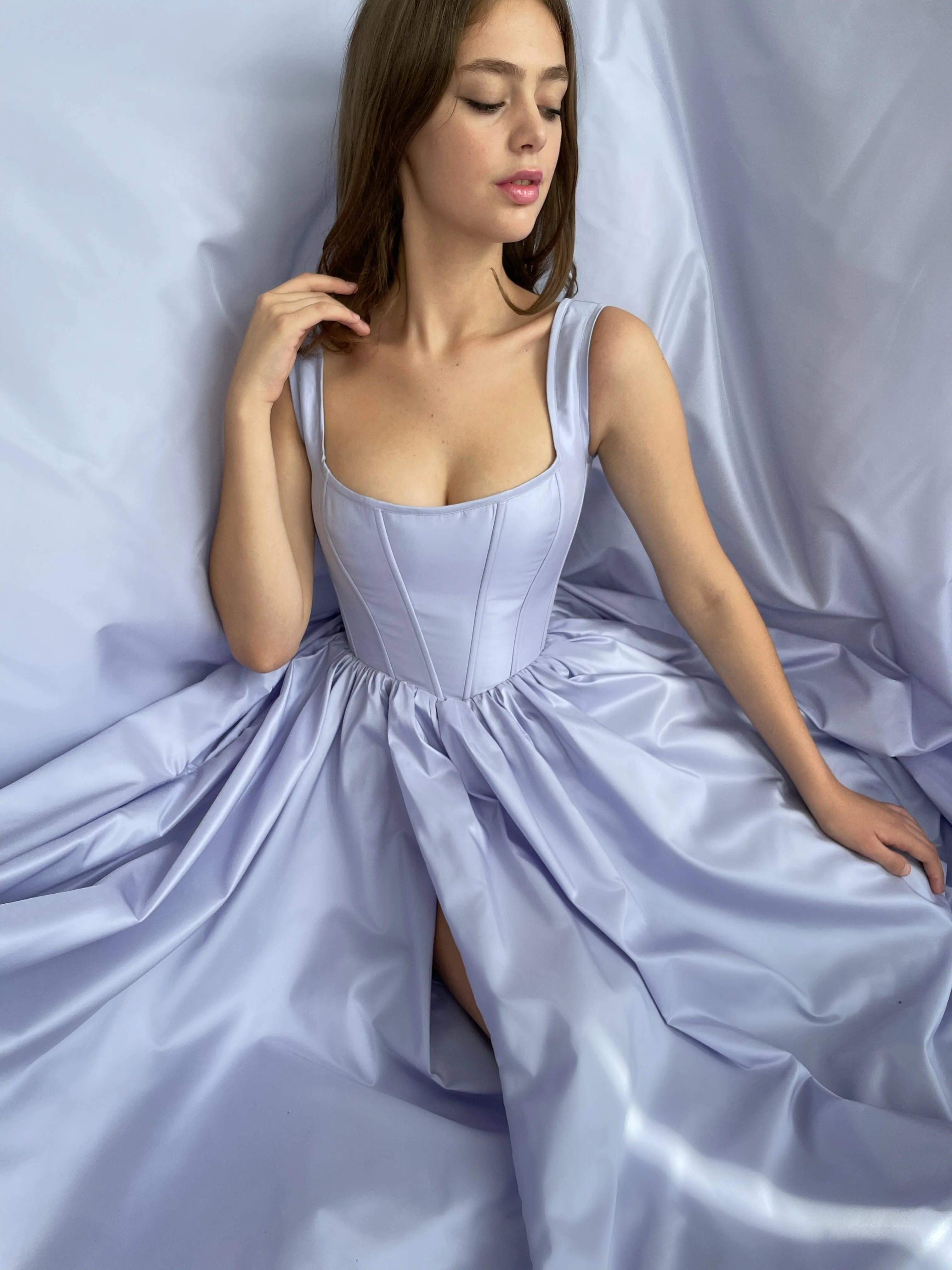 Periwinkle Skies Corset Gown - Image 4