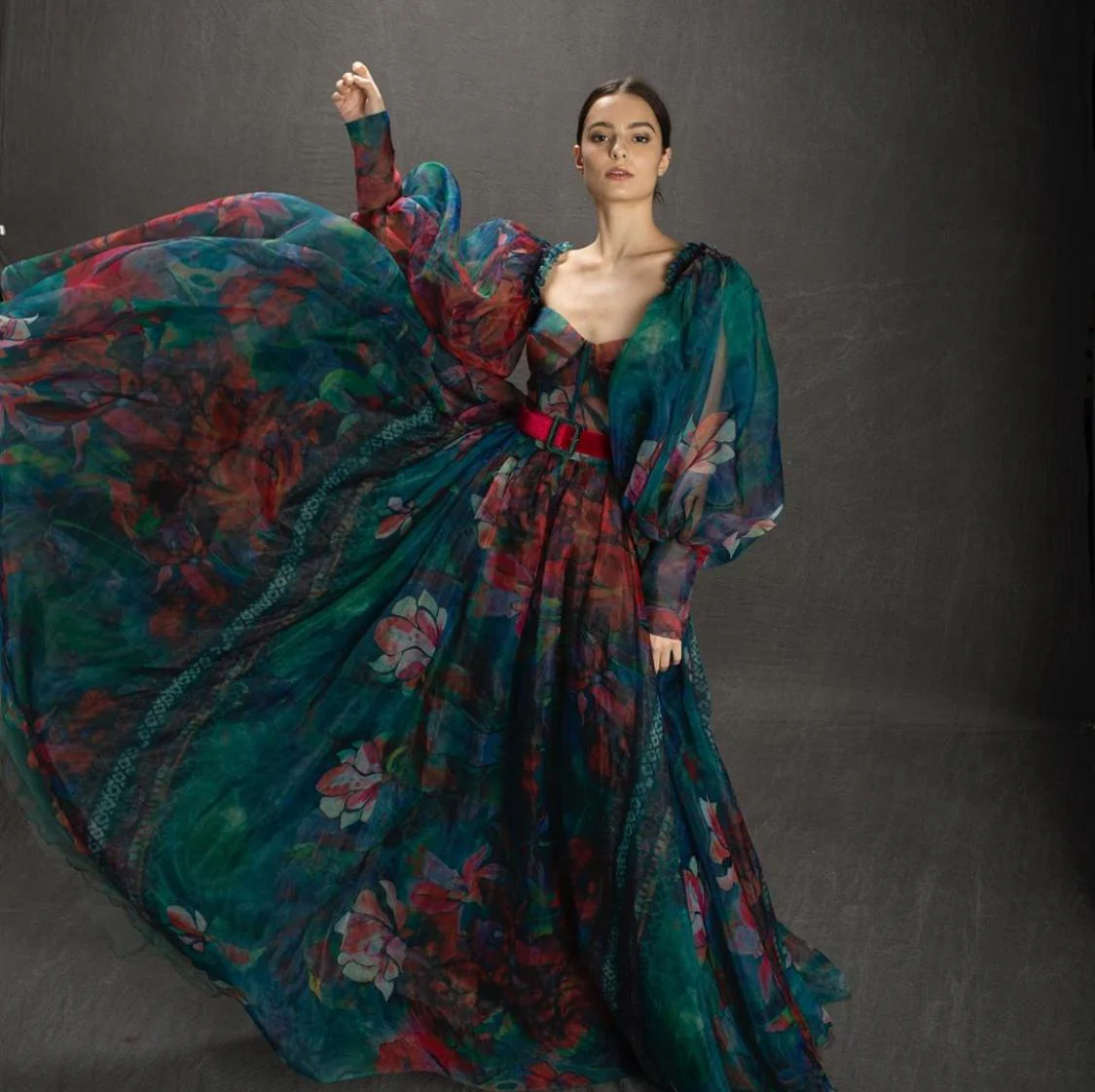 Pictorial Scarlet Gown - Image 2