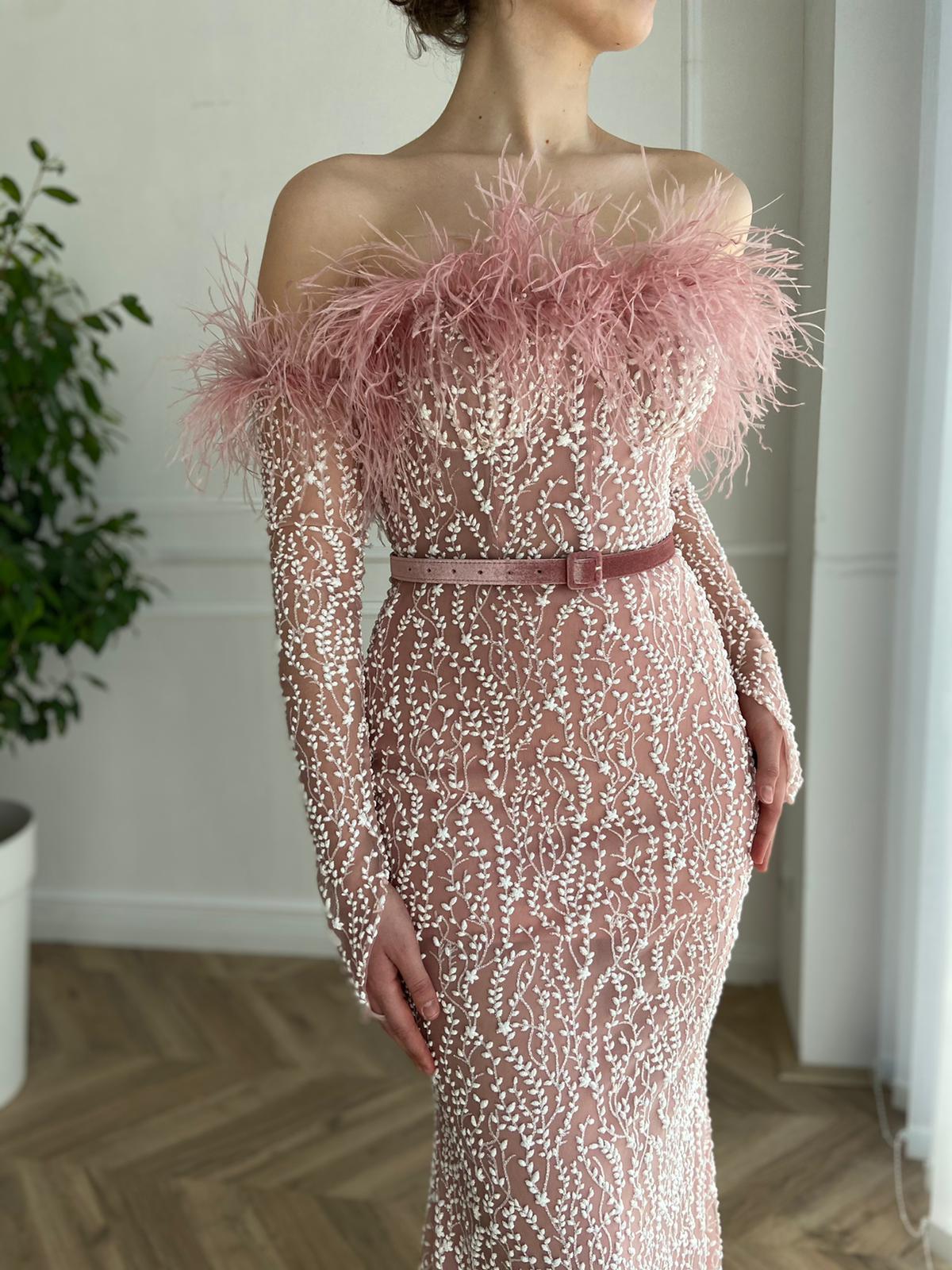 Pink Ivy Silhouette Gown - Image 2
