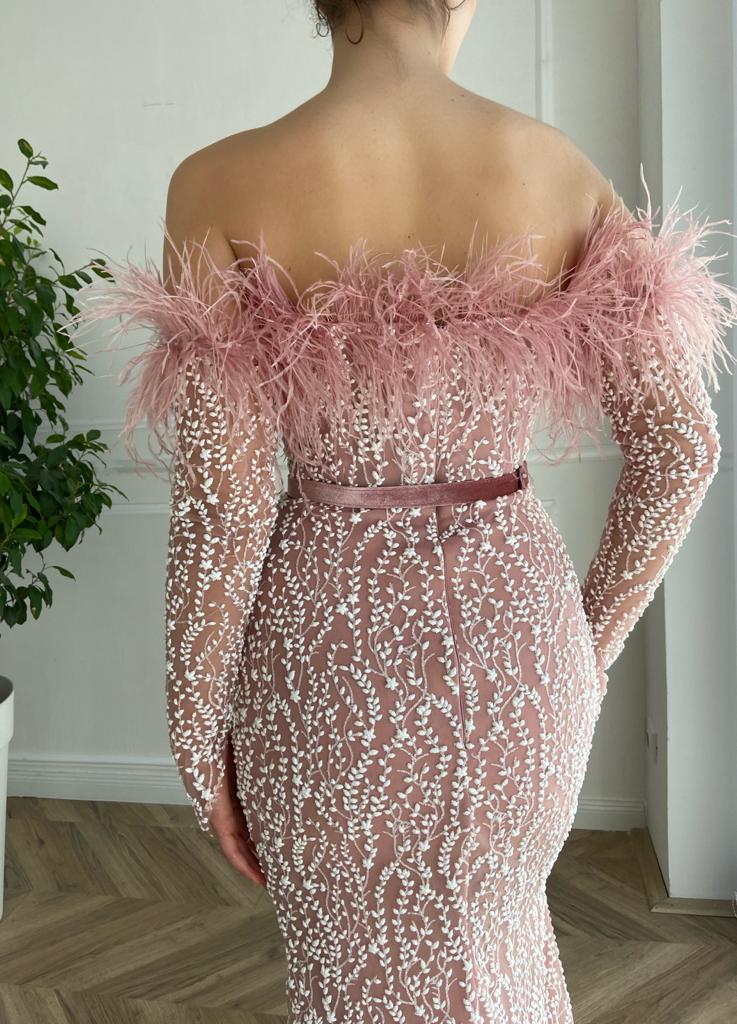 Pink Ivy Silhouette Gown - Image 7